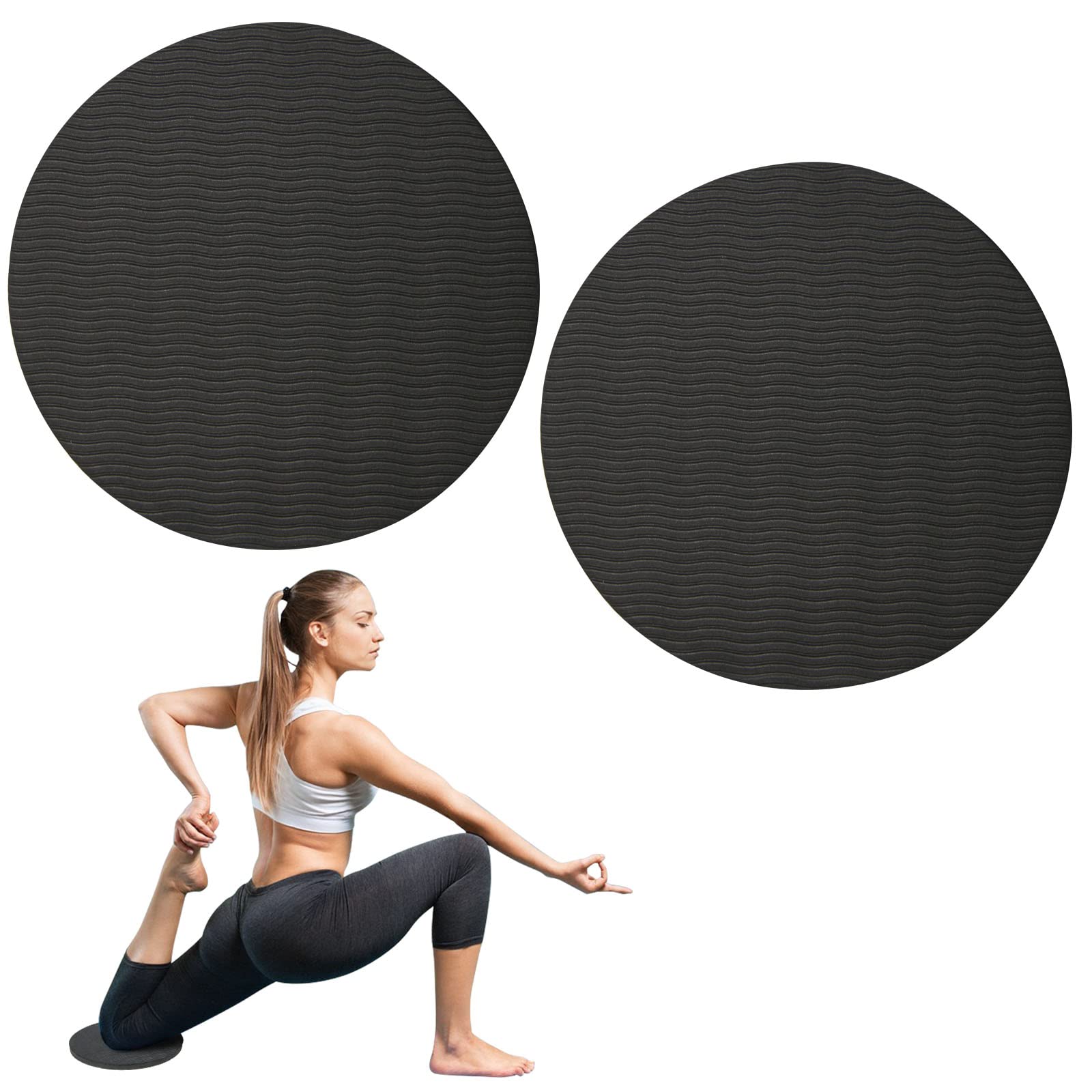 GoYonder Yoga Knee Pads 2 Pack, Yoga Knee Cushion Thick Exercise