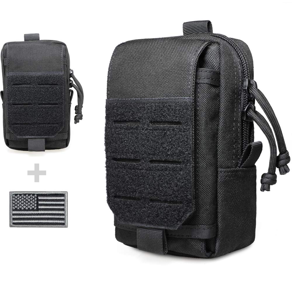 WYNEX Tactical Folding Admin Pouch, Molle Tool Bag of Laser-Cut