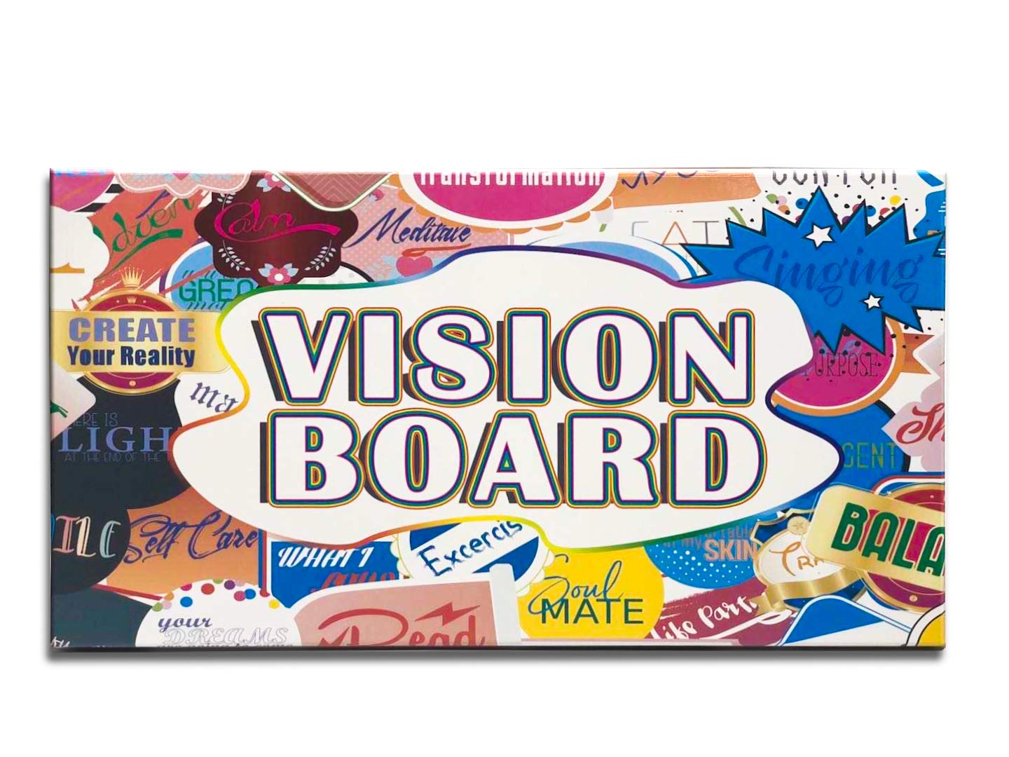 3 in 1 Vision Board: Decorative, Foldable, Dry Erase Vision Board kit ...