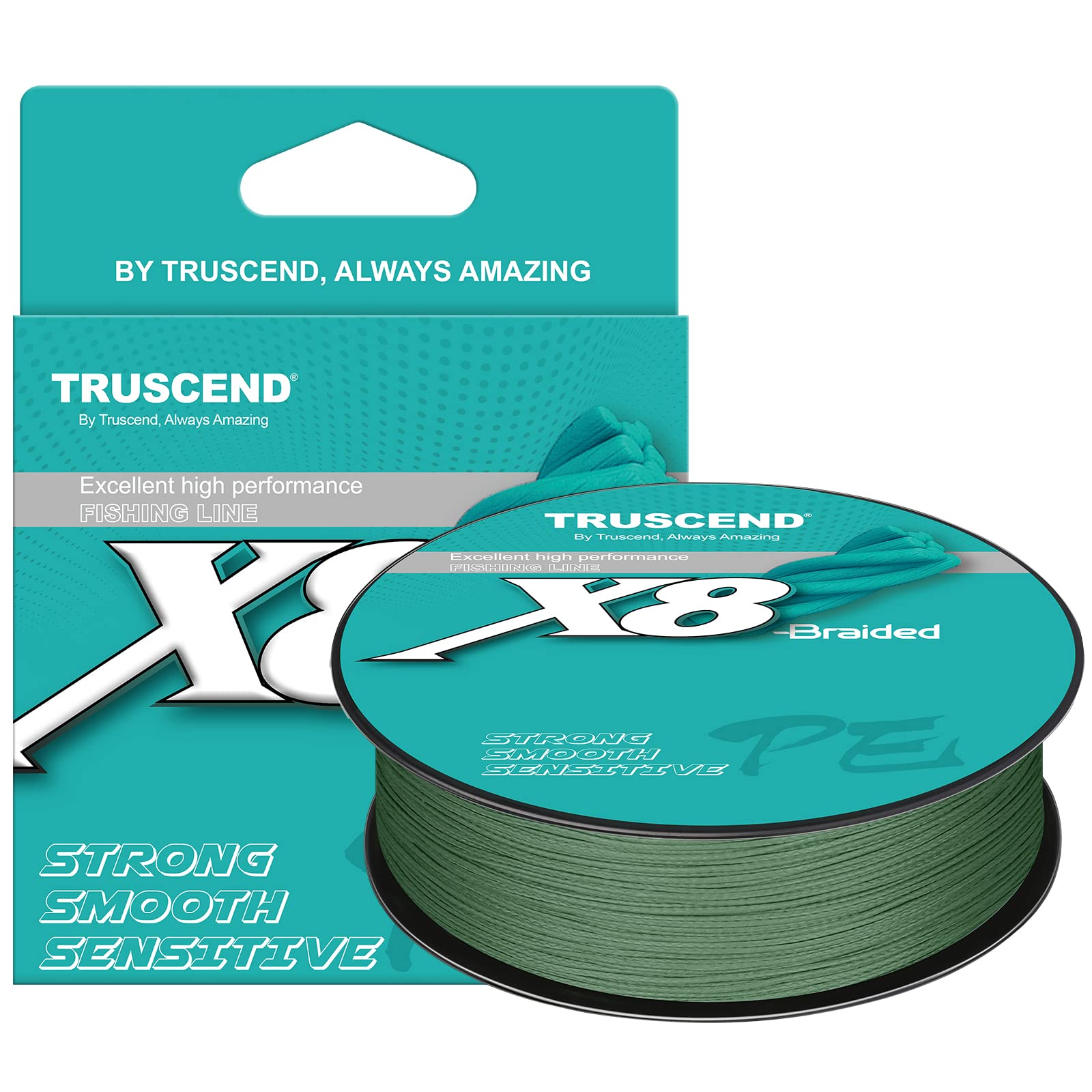 TRUSCEND X8 Pro Grade Tournament Braided Fishing Line Ultra Thin More Power  Sensitive Precise Cast Softer