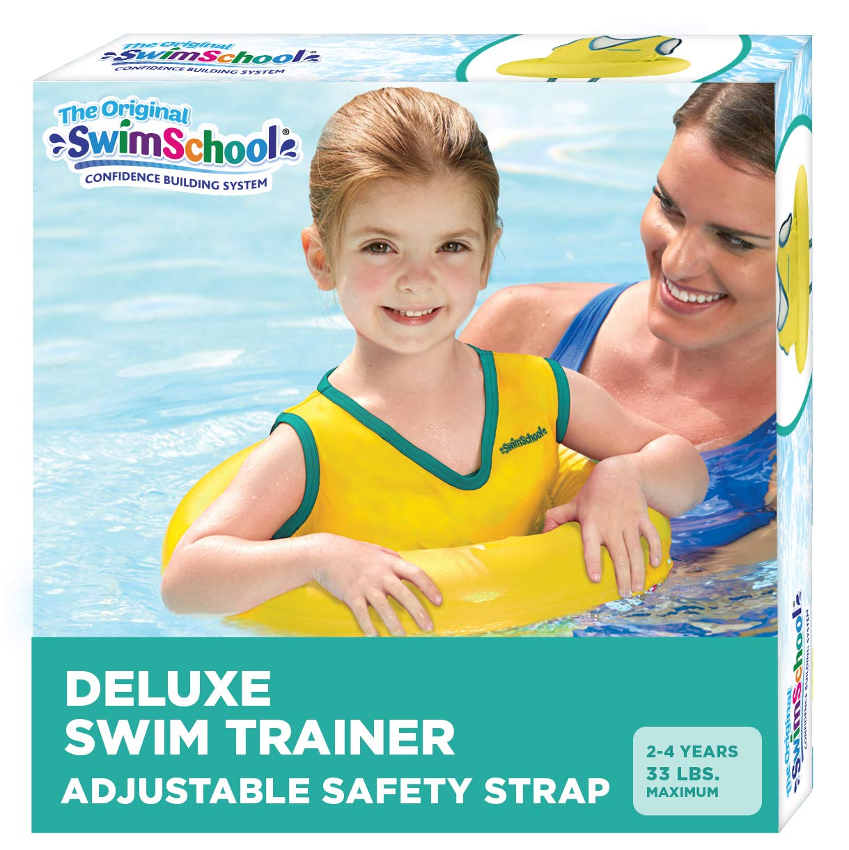 Swimschool TOT Swim Training Vest for Toddlers, Colors May Vary SwimSchool  Deluxe Swim Trainer (Yellow)