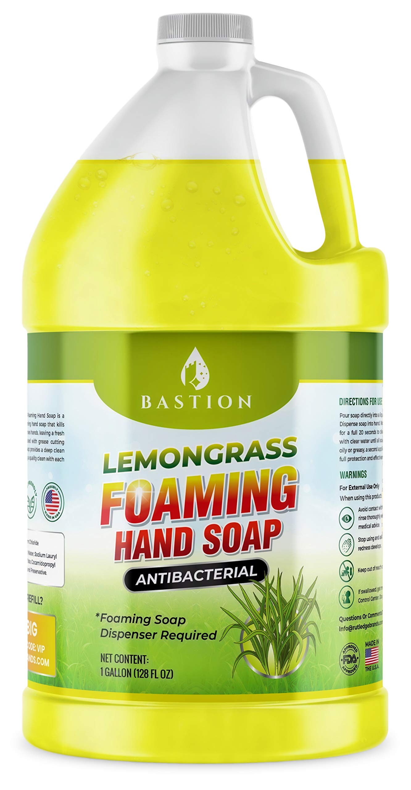Lemongrass Zen Foaming Hand Soap, Gallon Refill