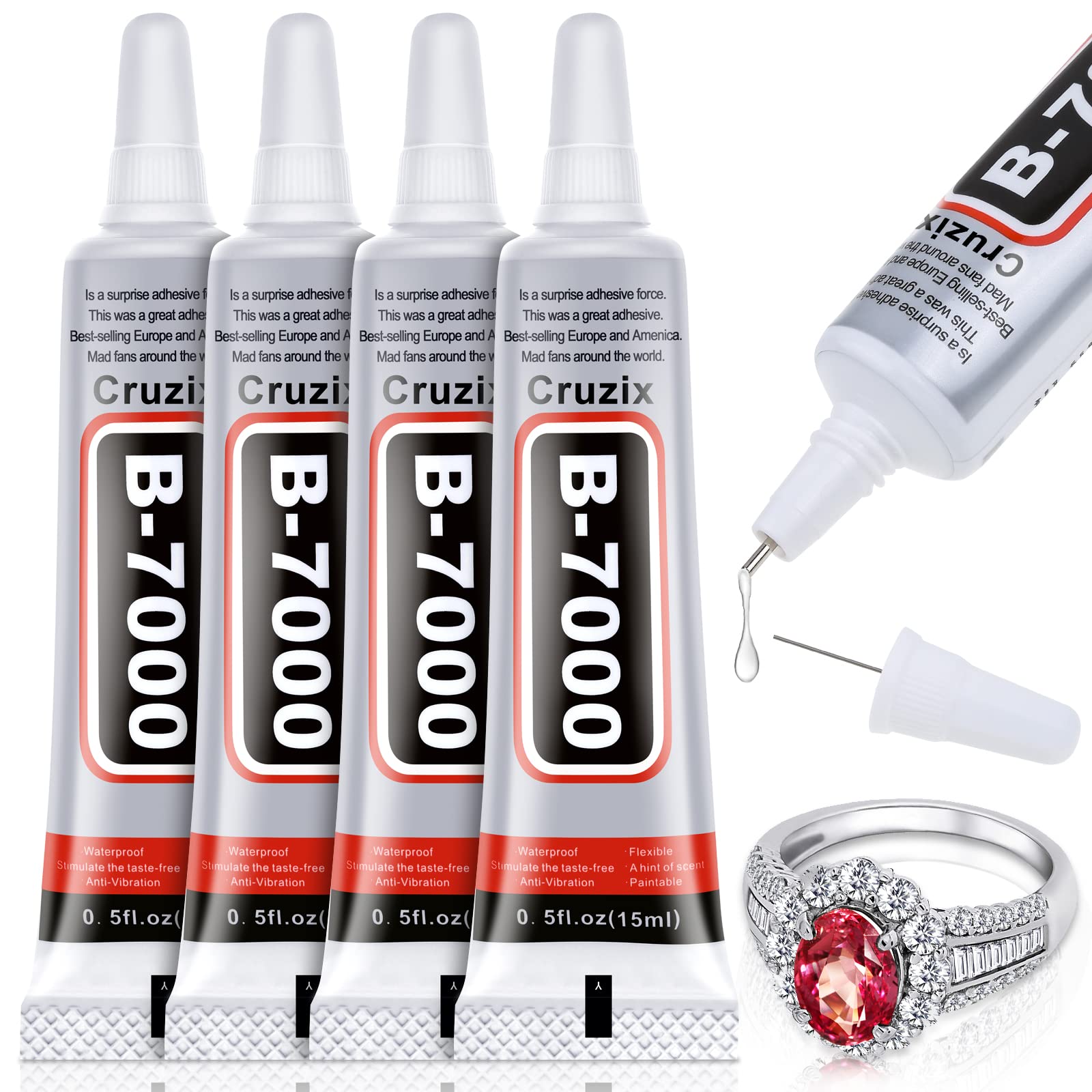 1/2/3/5PCS B7000 Liquid Glue Clear Contact Phone Repair Adhesive  Multipurpose Diy Glue With Precision Applicator Tip 25/50/110ML