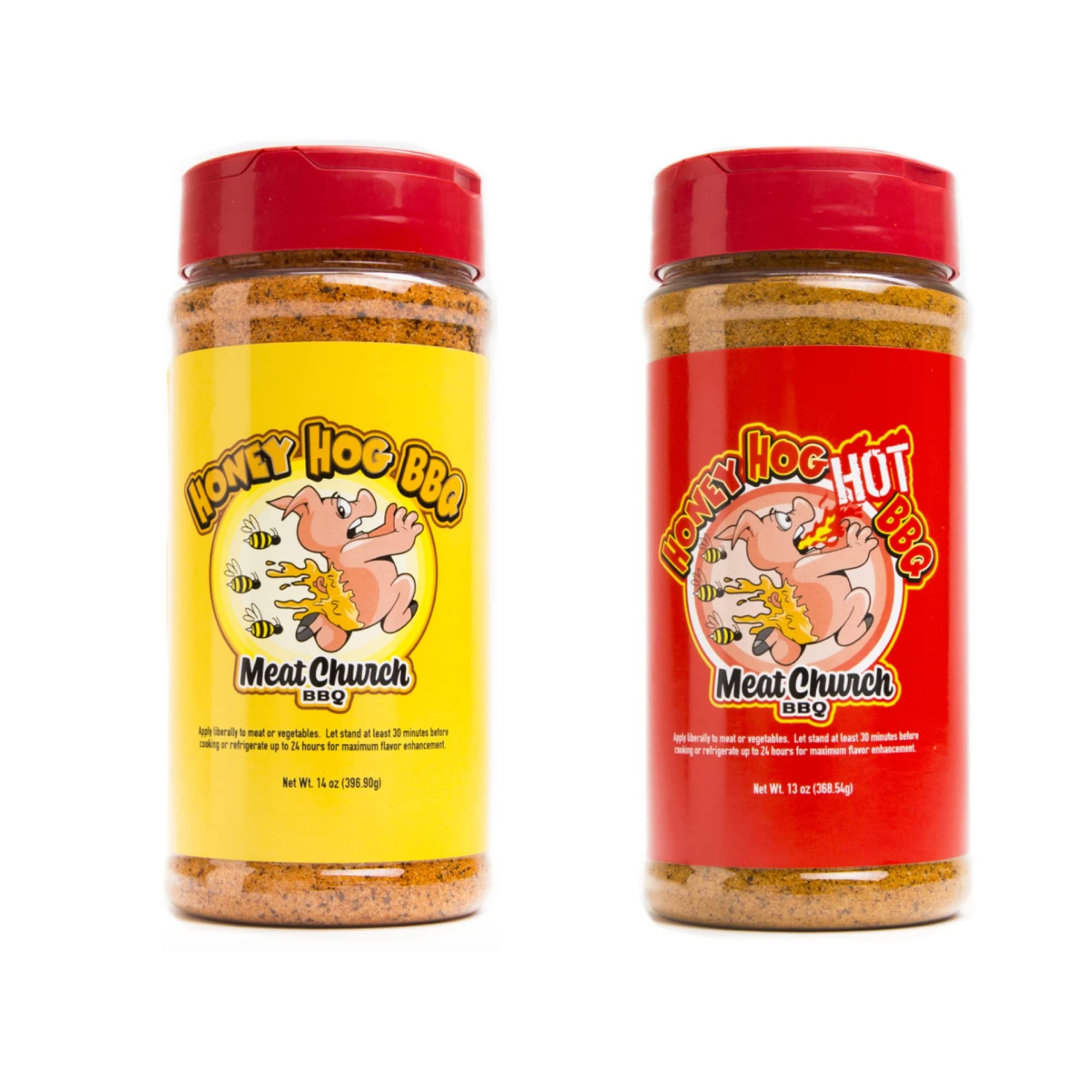 Meat Church Honey Hog BBQ Rub Combo: Honey Hog (14 oz) and Honey