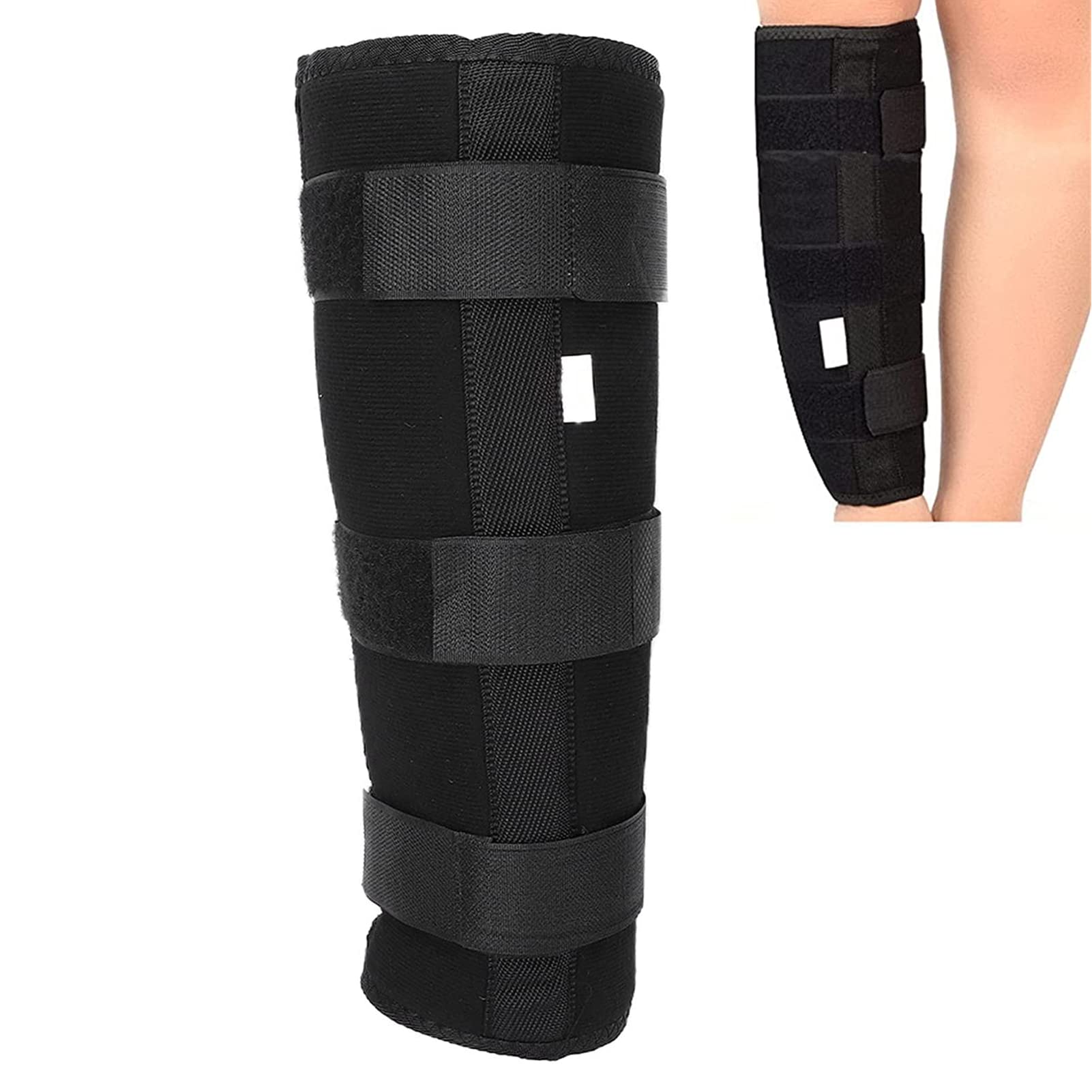 Calf Brace Adjustable Shin Splint Support Lower Leg Wrap Calf Fixed  Stabilizer Splint Tibia and Fibula Protector Shank Fracture Fixation Strap  for Men Women(L)