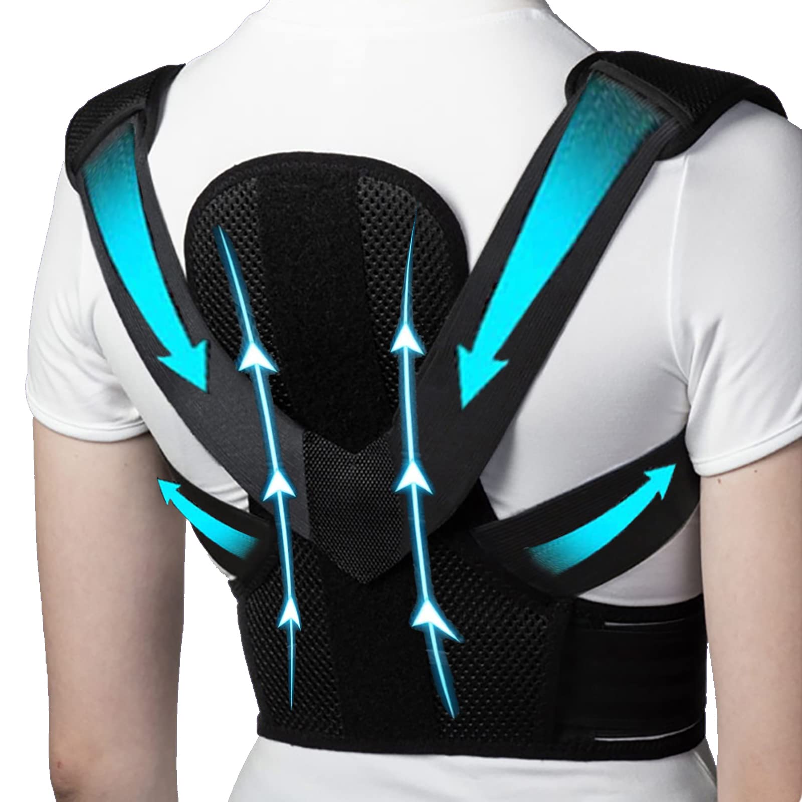 Back Brace Posture Corrector for Men and Women Adjustable Strap Back  Straightener Posture Corrector Scoliosis Hunchback Correction Improve Upper  Back