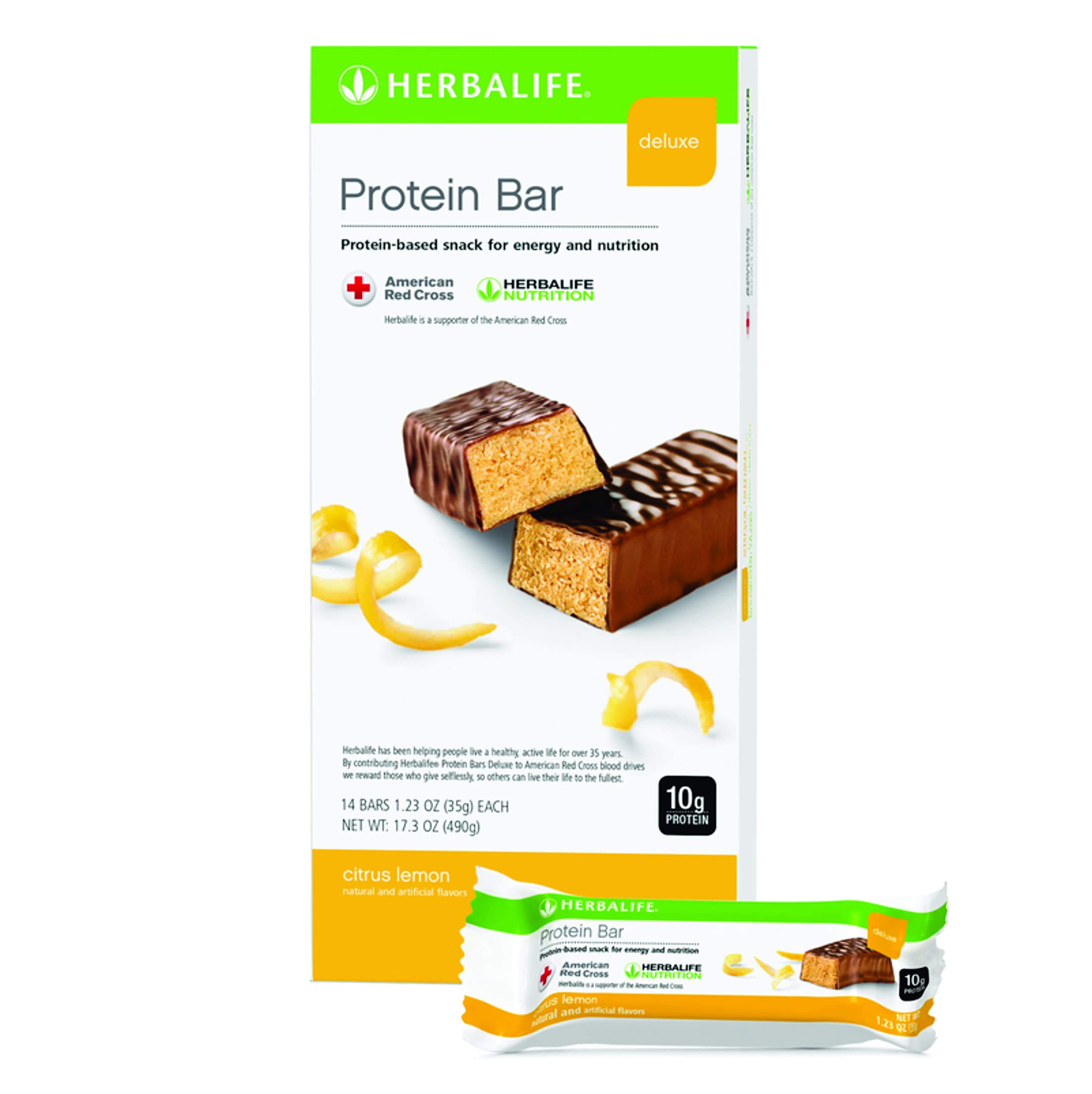 Deluxe Protein Bars from Herbalife Citrus Lemon 14 bars