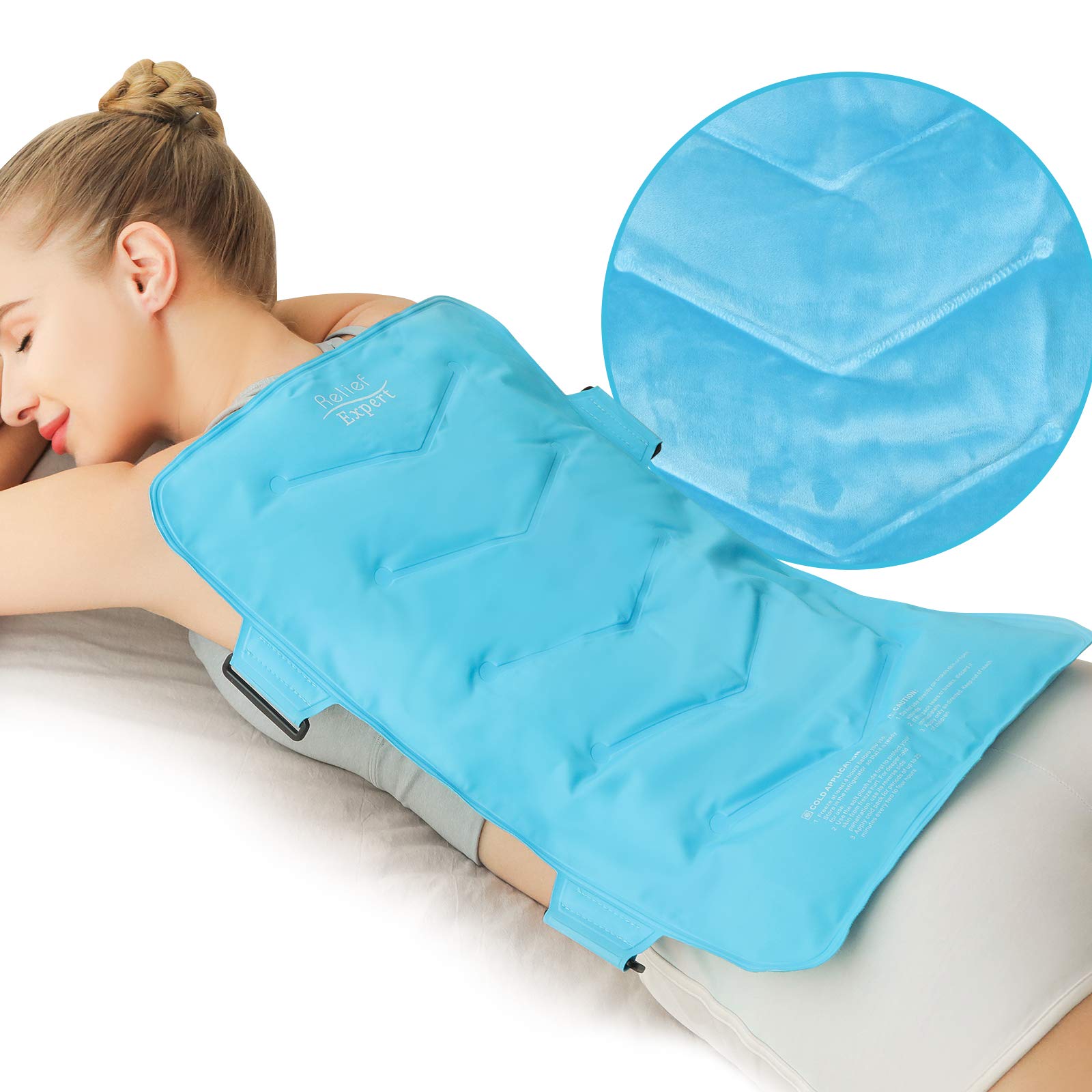 Relief Expert Extra Large Back Ice Pack (13”x21”) - Reusable Ice