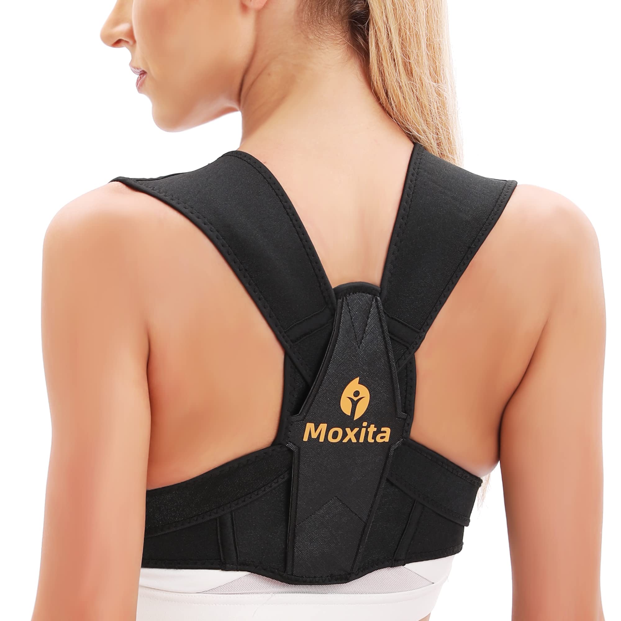 Moxita Posture Corrector for Women and Men, Adjustable Upper Back Brace  Straightener Posture Corrector and Providing