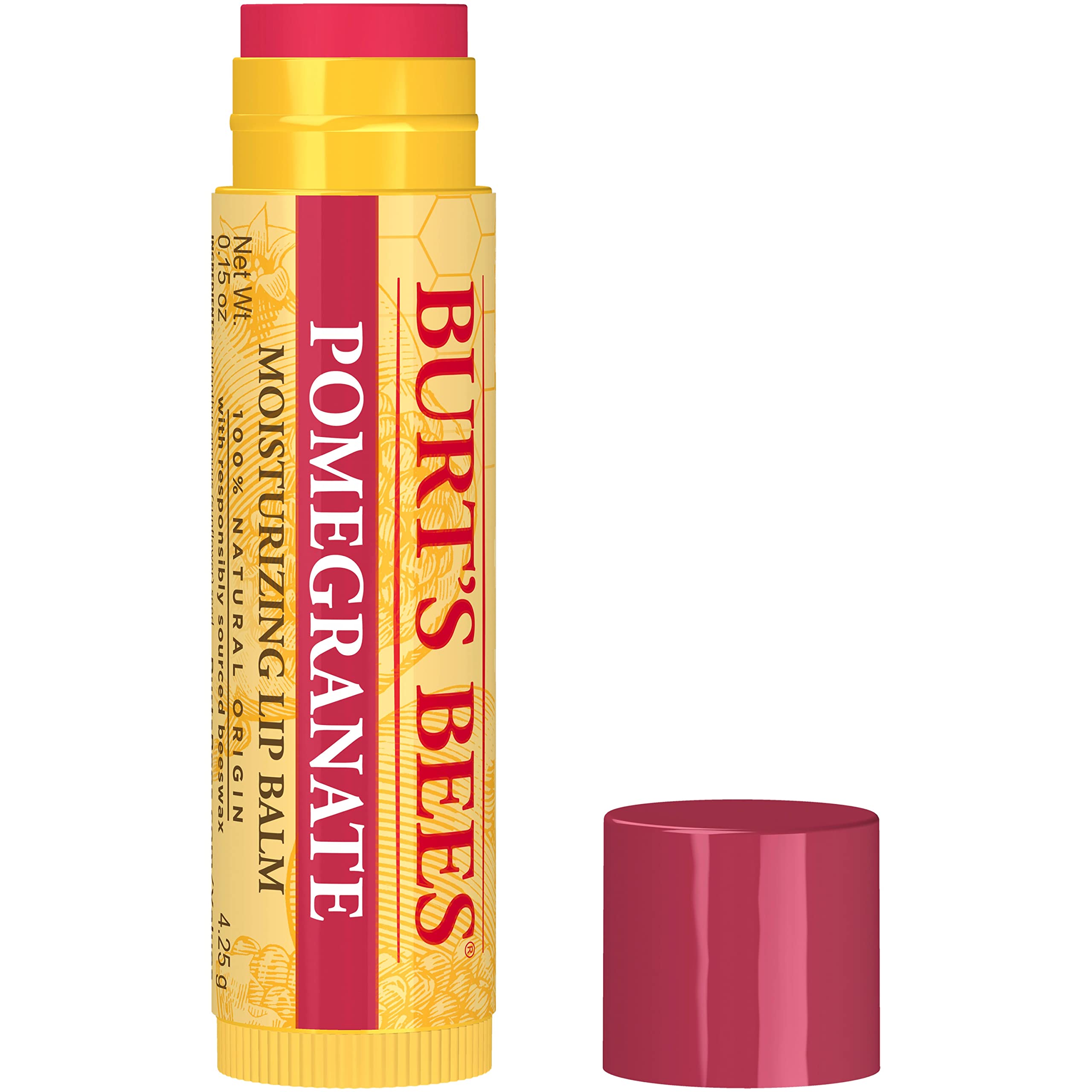  Burt's Bees Beeswax Lip Balm, Lip Moisturizer With Responsibly  Sourced Beeswax, Tint-Free, Natural Conditioning Lip Treatment, 4 Tubes,  0.15 oz. : Baby