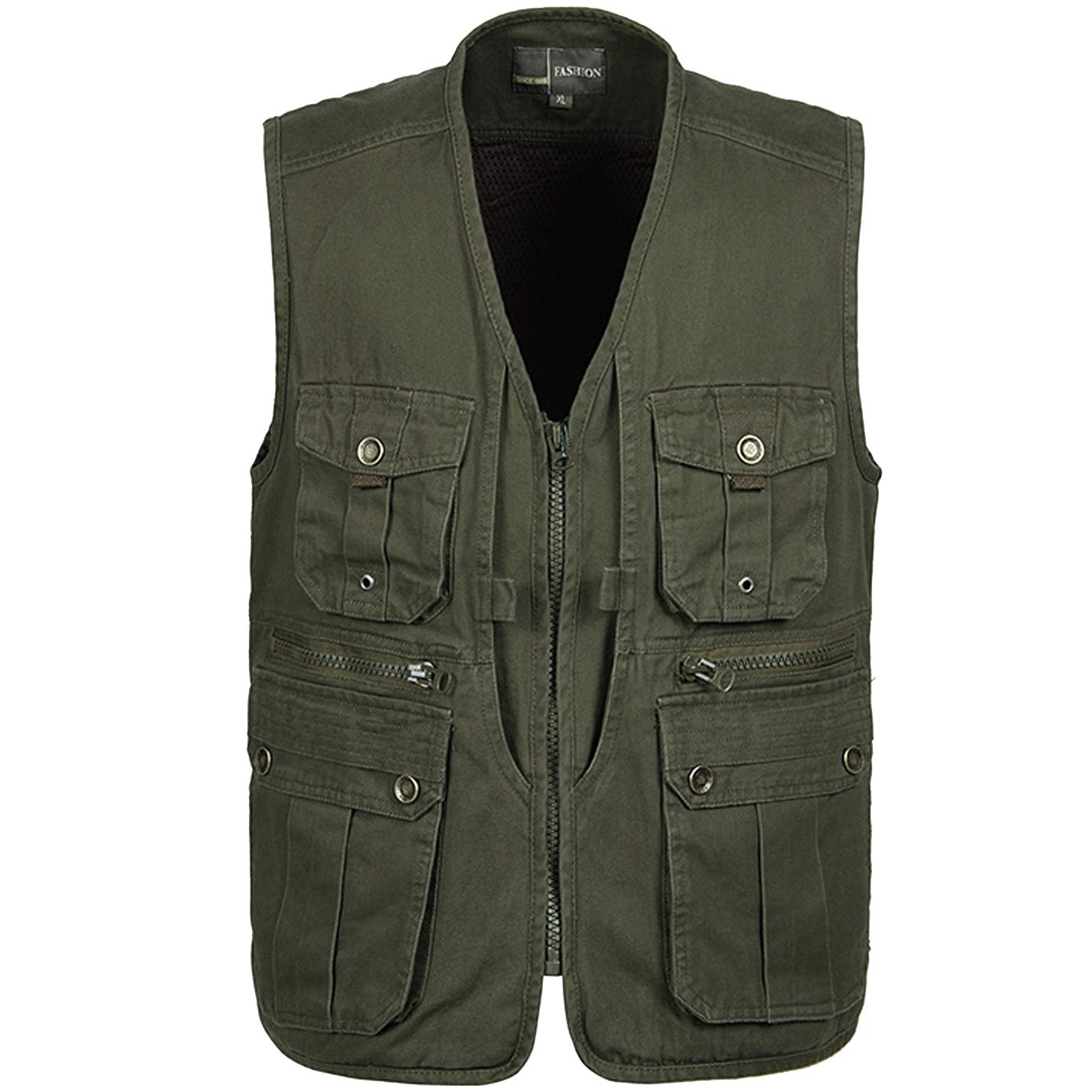 Flygo Men's Casual Lightweight Outdoor Travel Fishing Hunting Vest