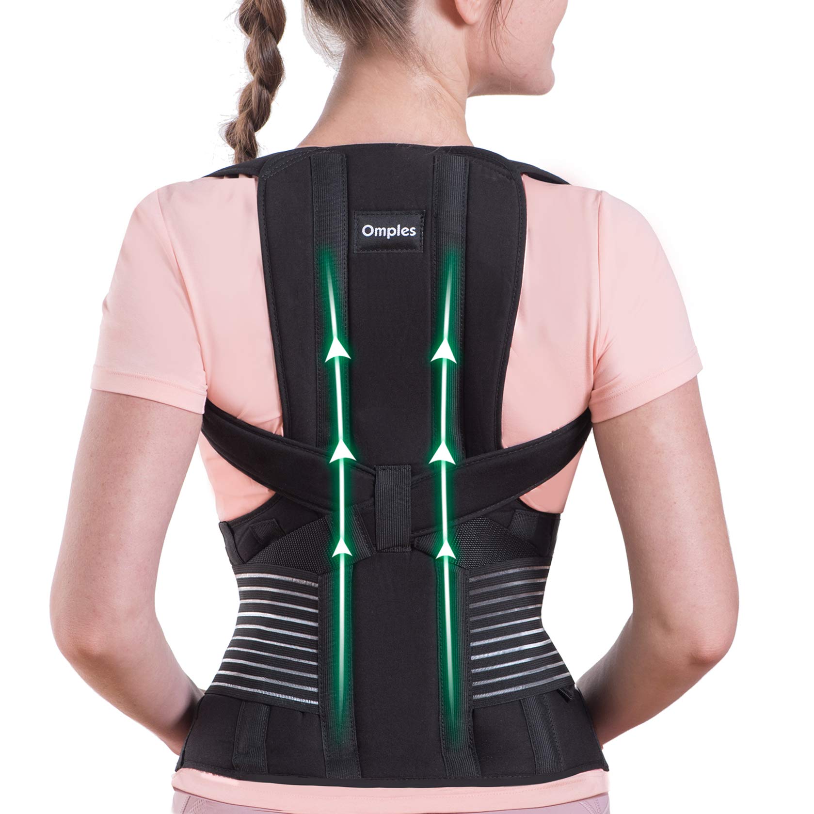 Omples Posture Corrector for Women and Men Back Brace Straightener