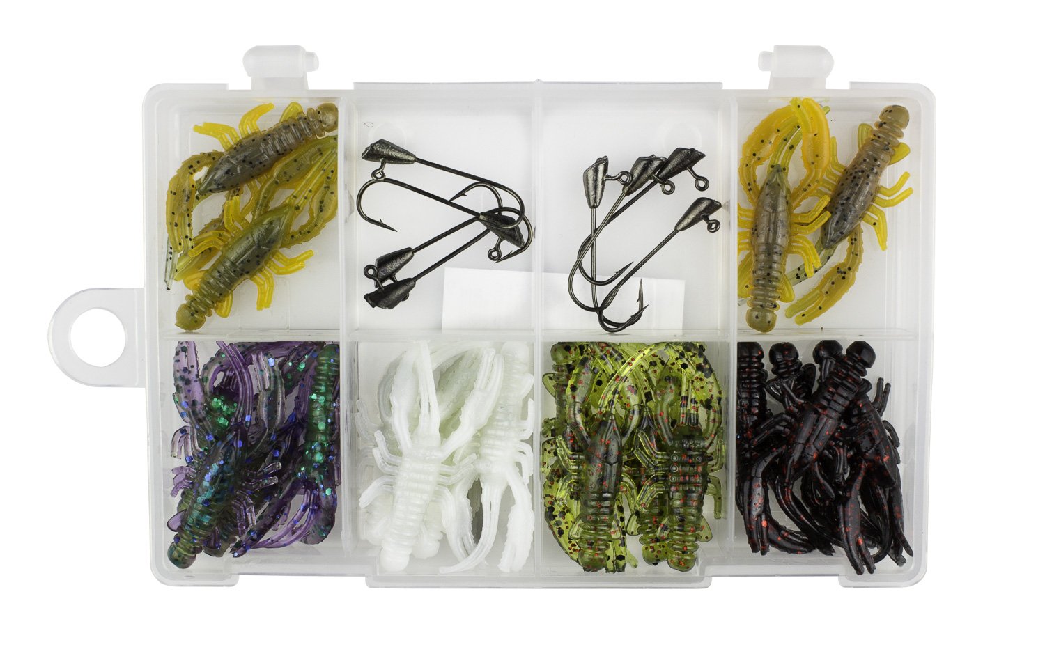 Trout Magnet Trout Slayer 28 Piece Fishing Kit, Includes 20 Crawdad Bodies  and 8 Size 6