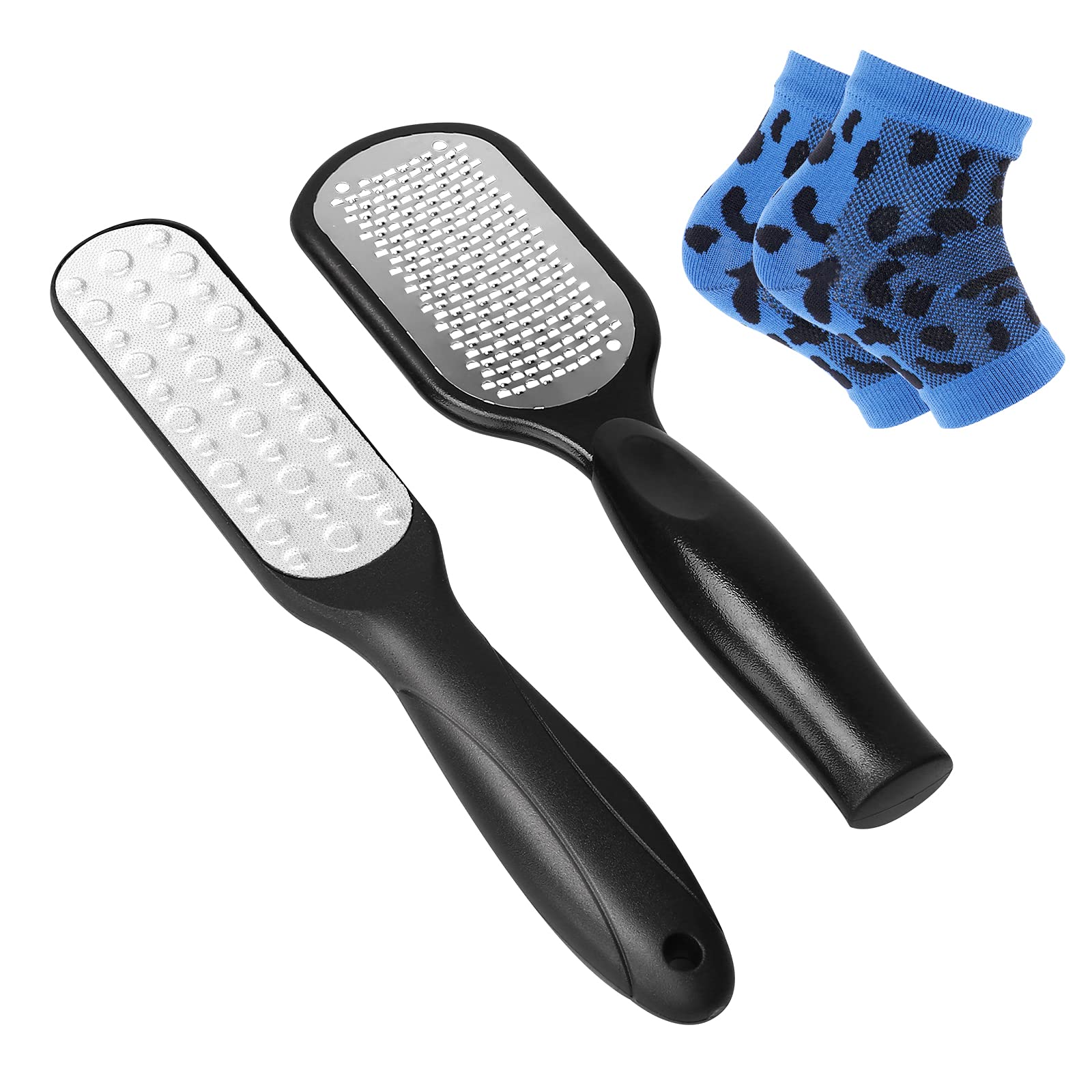 1pc Blue Stainless Steel Foot File Dead Skin Remover Callus Scraper Tool  For Home Use