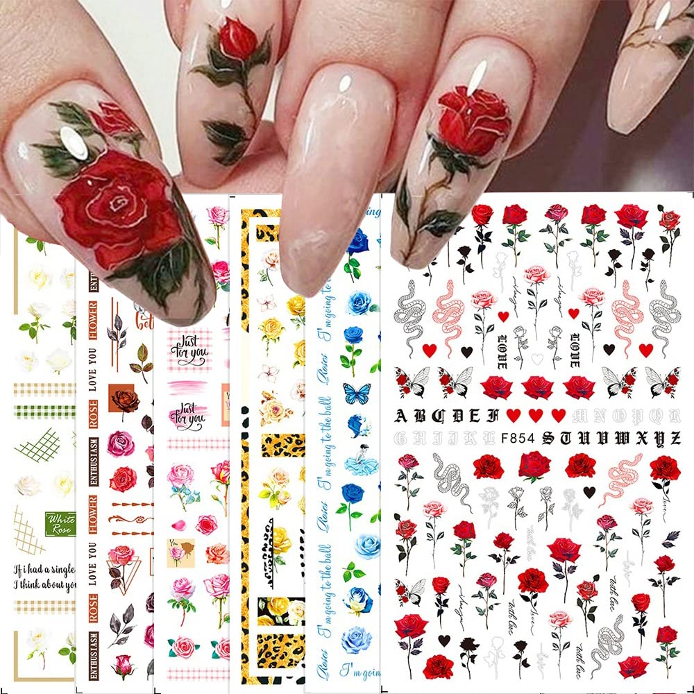 Garden Fresh Adhesive Nail Art Sticker - 1 pc (HY-708) – WiiNo Shop