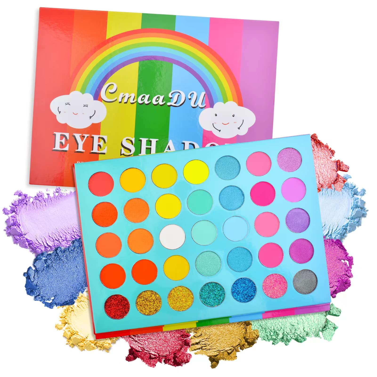 Cevioce Kids Makeup Eyeshadow Palette,35 Colors Makeup Kit for Girl,Highly  Pigmented Makeup Palette Eye