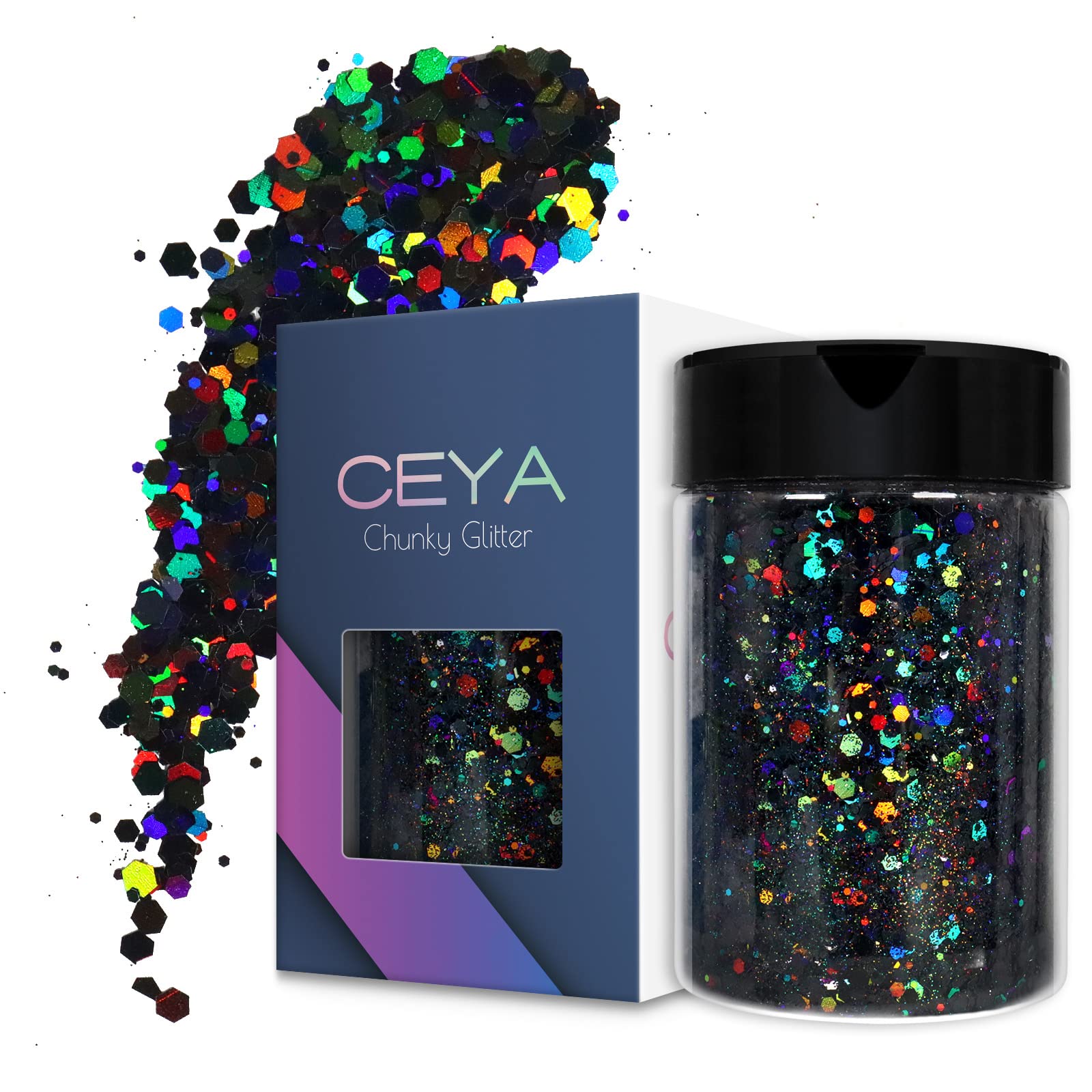  ceya Ultra Fine Glitter Paint Additive, 3.5oz/ 100g