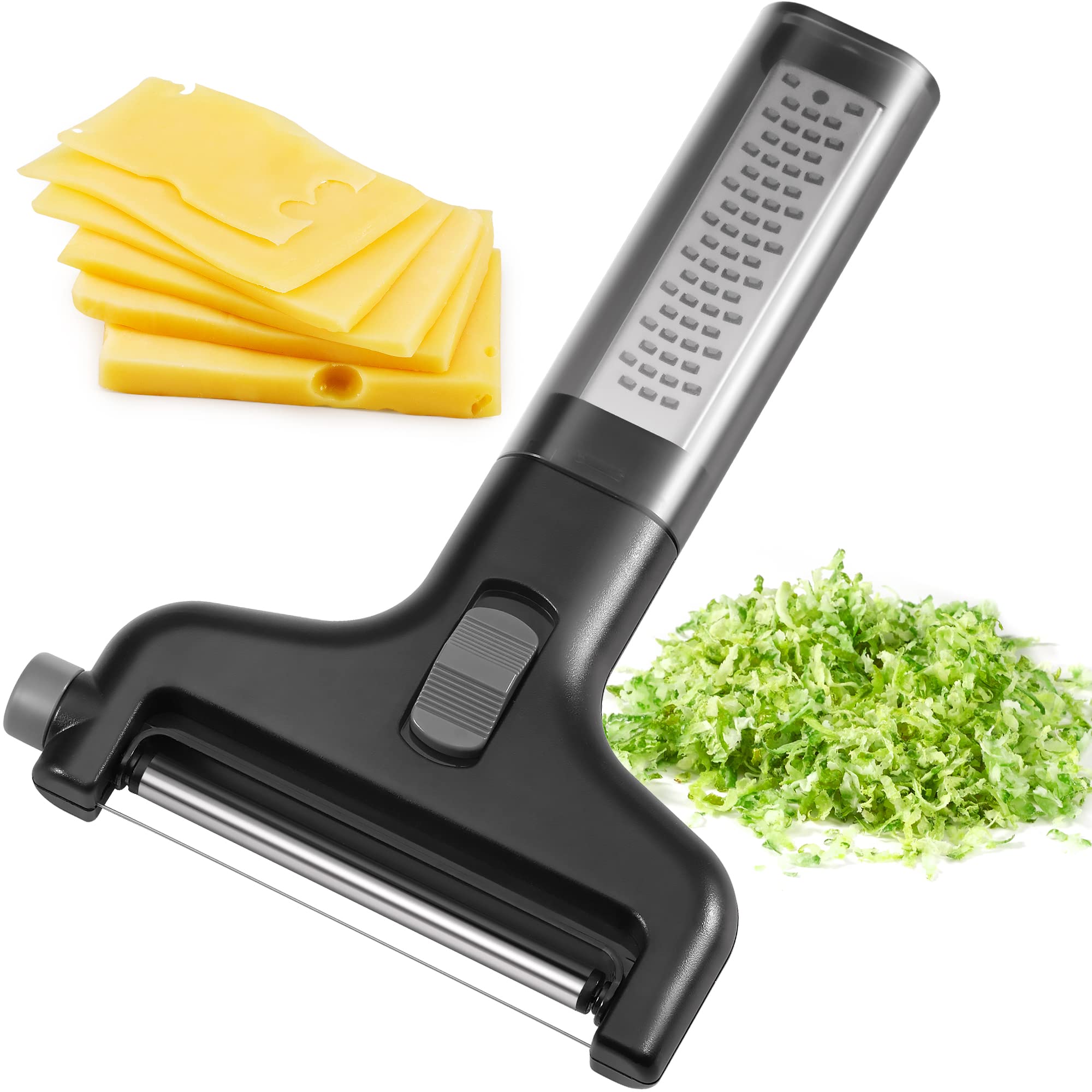 Unique Bargains Home Plastic Handle Vegetable Cheese Grater Zester Kitchen  Slicers Silver Tone 1 Pc : Target