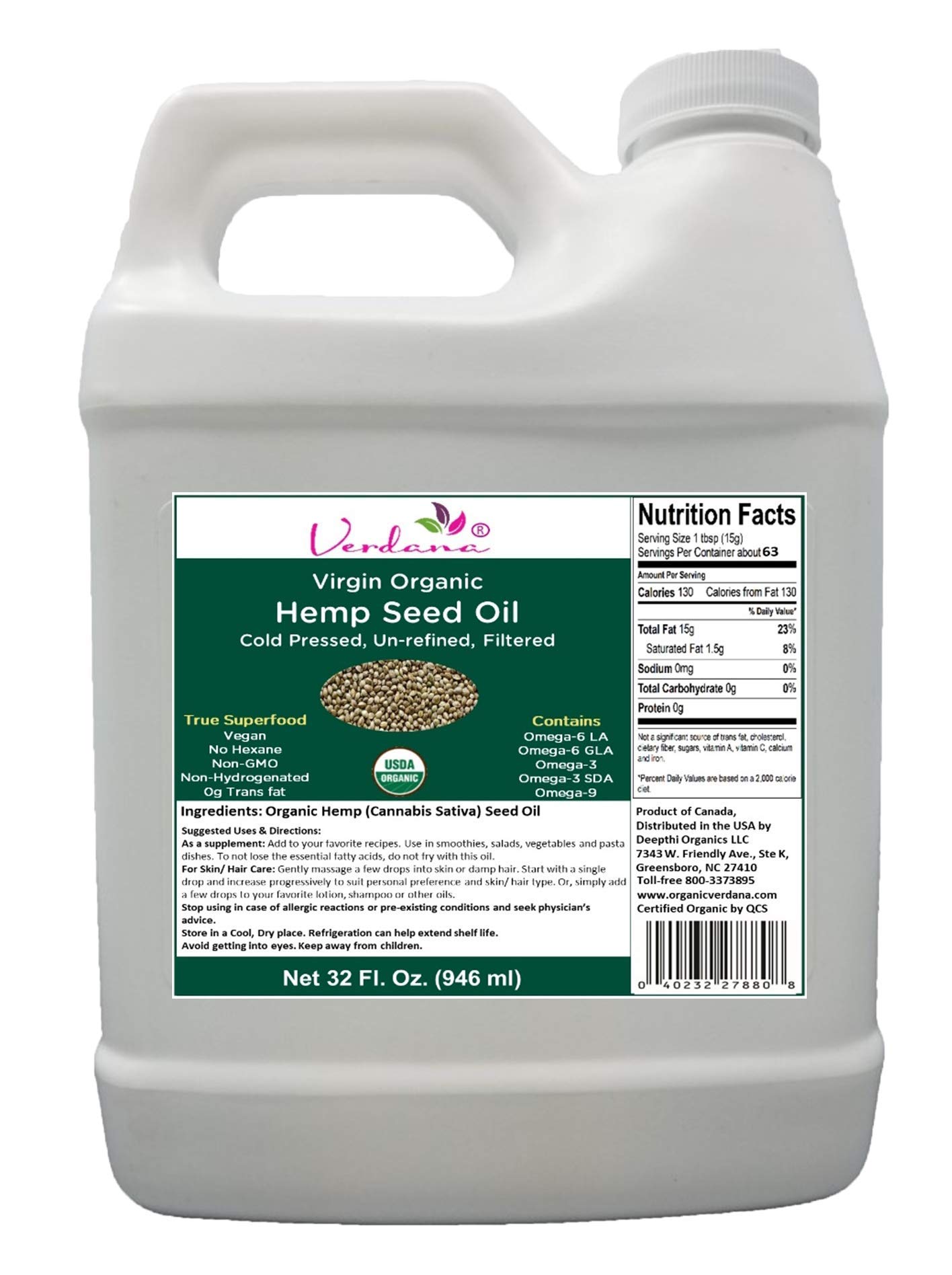 Organic Hemp Seed Oil, Cold Pressed Organic Non GMO, Cold pressed Hemp  Oil, The worlds most effective oil