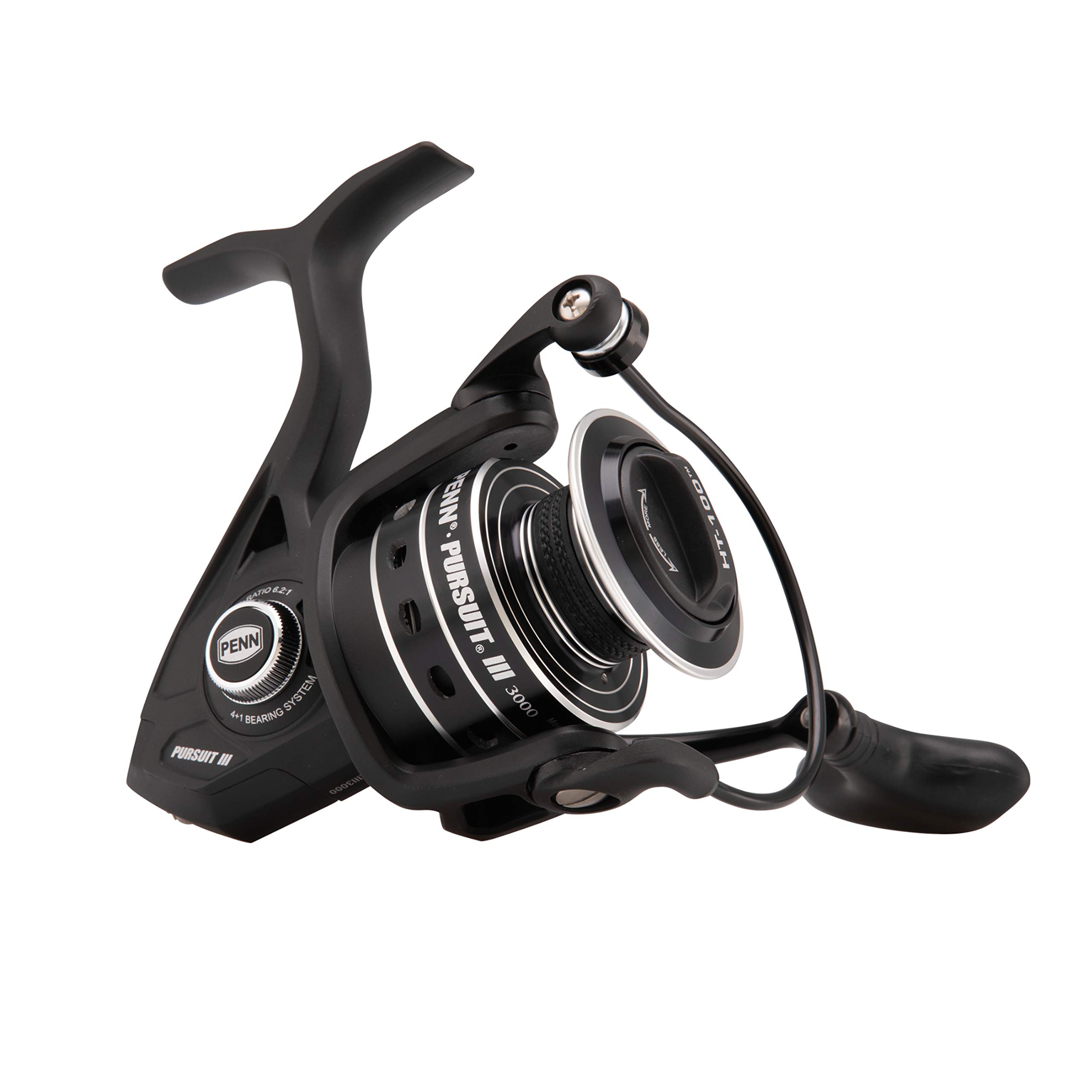 Penn Pursuit III Nearshore Spinning Fishing Reel, Size 5000,  Corrosion-Resistant Graphite Body and Line Capacity