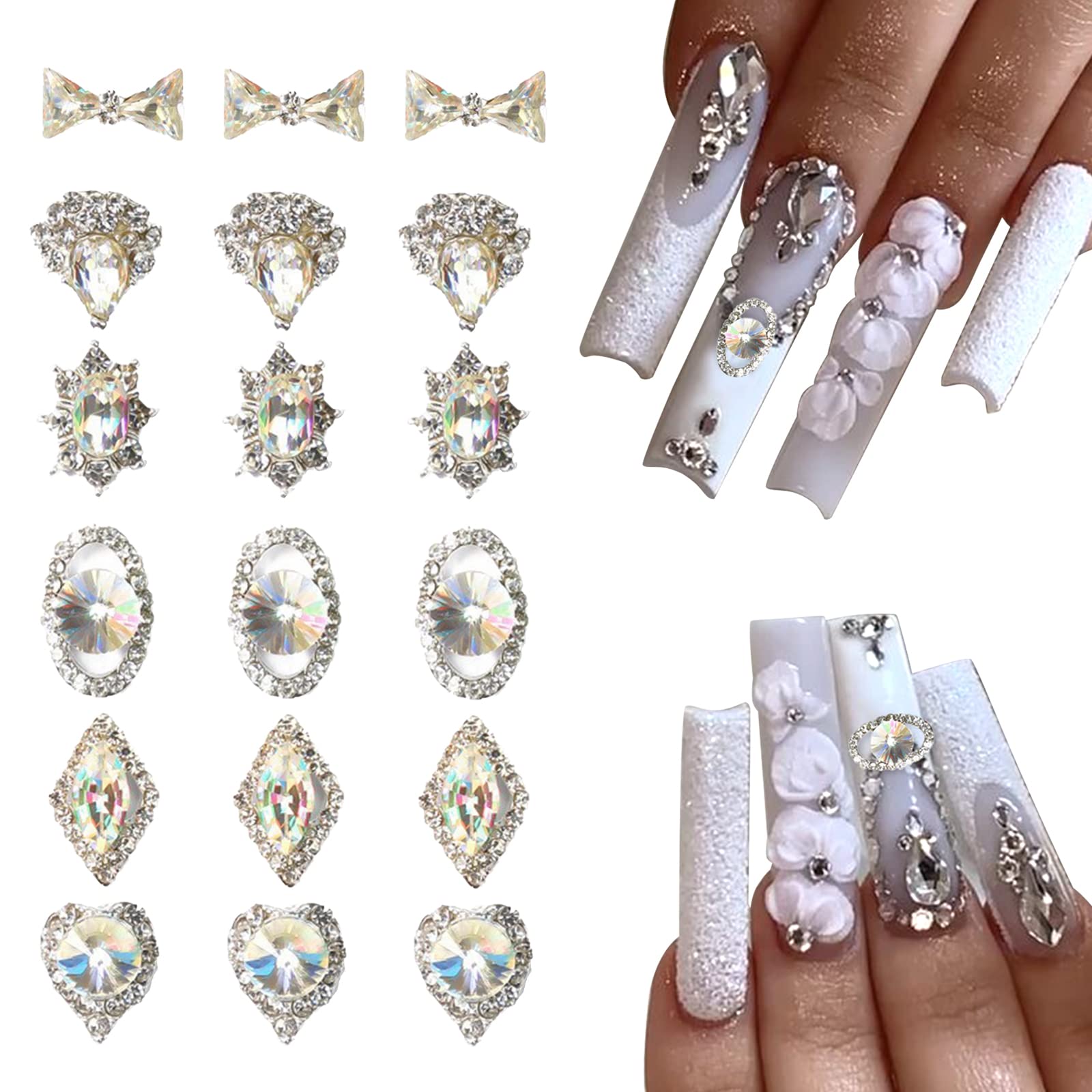 10 Rhinestone Nail Art Ideas For The Perfect Sparkling Manicure