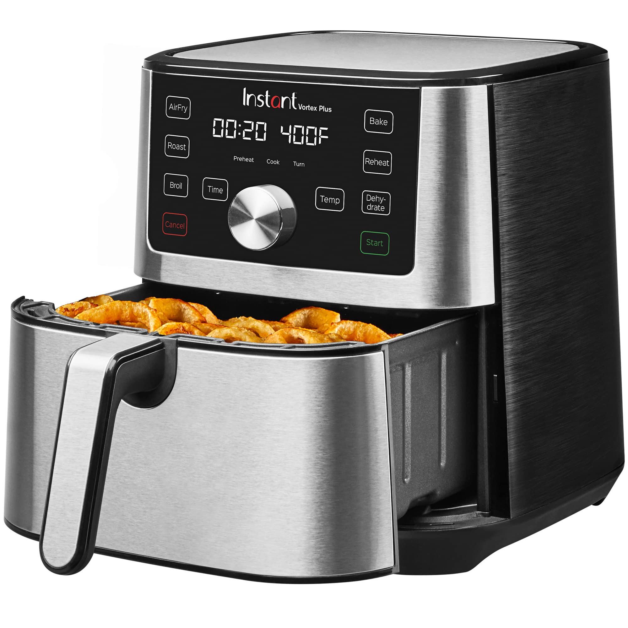  PowerXL Vortex Air Fryer, Vortex Rapid Air Technology,  SmartSync, Broil, Bake, Roast, Reheat, Dehydrate (10 QT Single Basket) :  Home & Kitchen