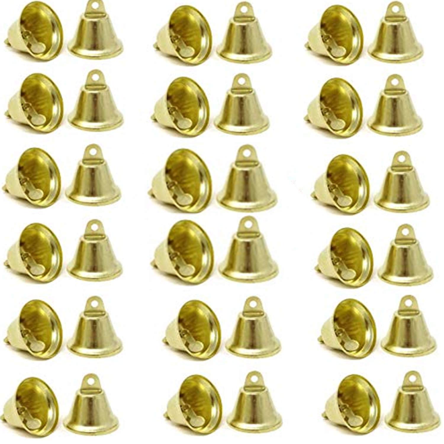 ECYC 10 Pcs 18mm Gold Metal Jingle Bells for Crafts, Mini Decorative Bells  Christmas Jingle Bells Liberty Bells Ornaments for Christmas Home Wedding