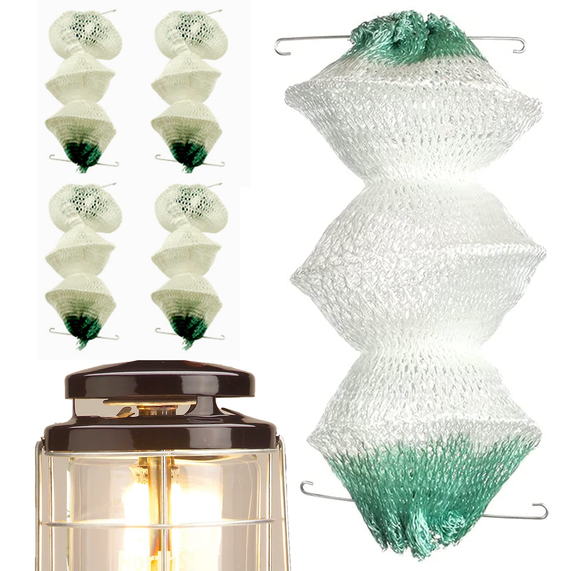 10PCS Gas Lantern Mantles, 3-Layer Gas Lantern Mantles