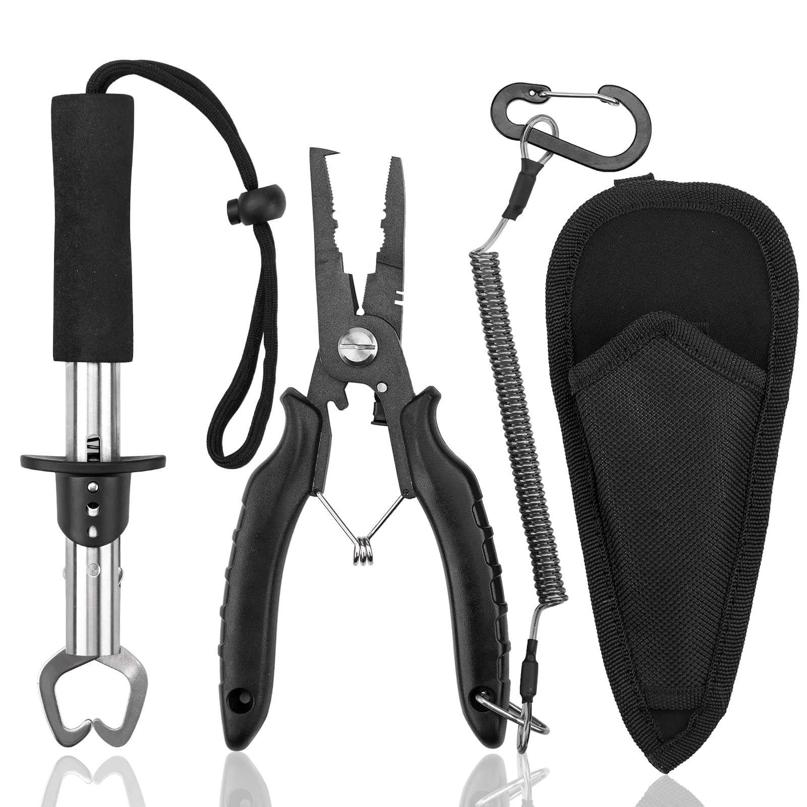 Fishing Pliers With Fish Lip Gripper Saltwater Resistant Fishing Tools  Combo Set From 36,31 €