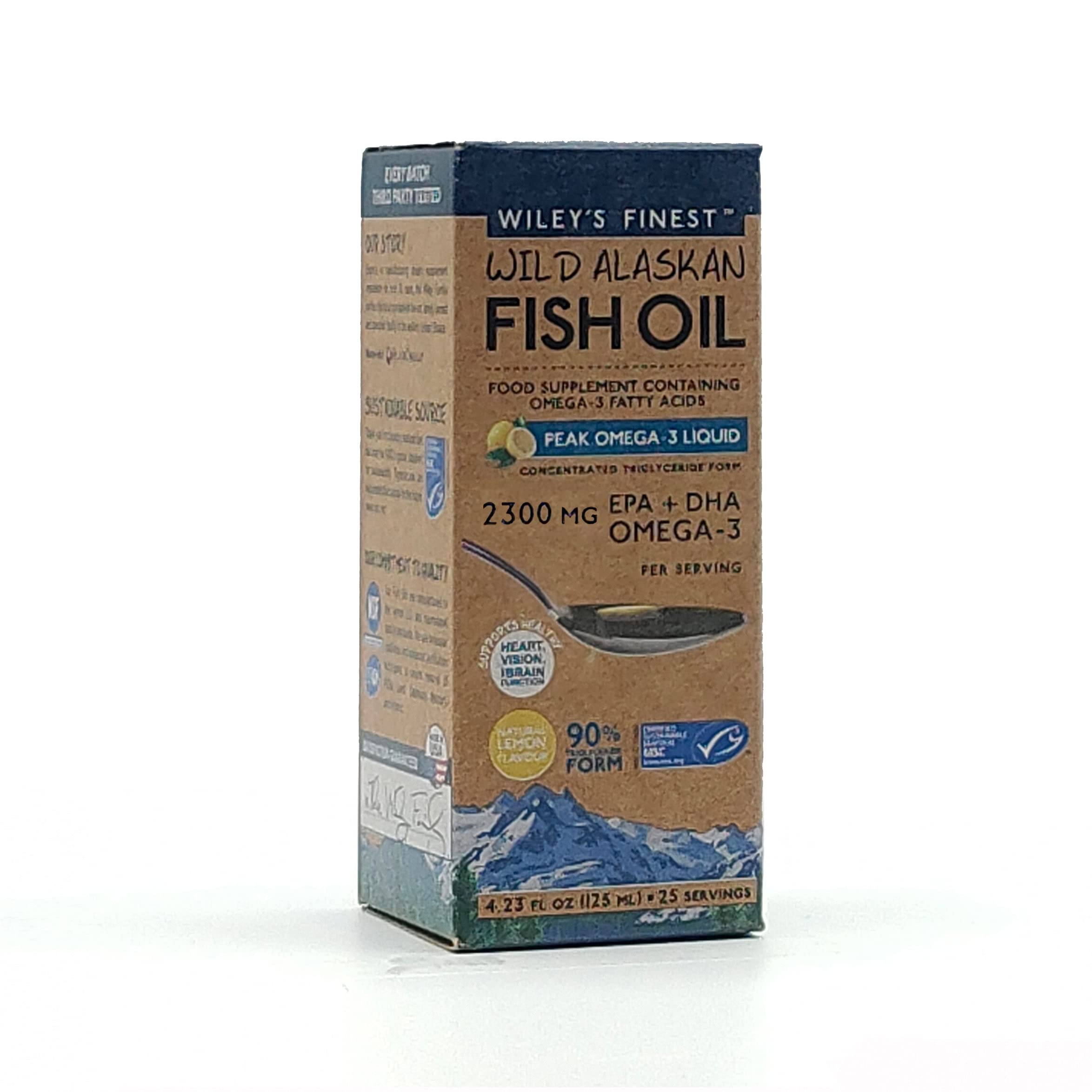Wiley s Finest Peak Omega3 Liquid 2300mg EPA + DHA Omega3 Natural