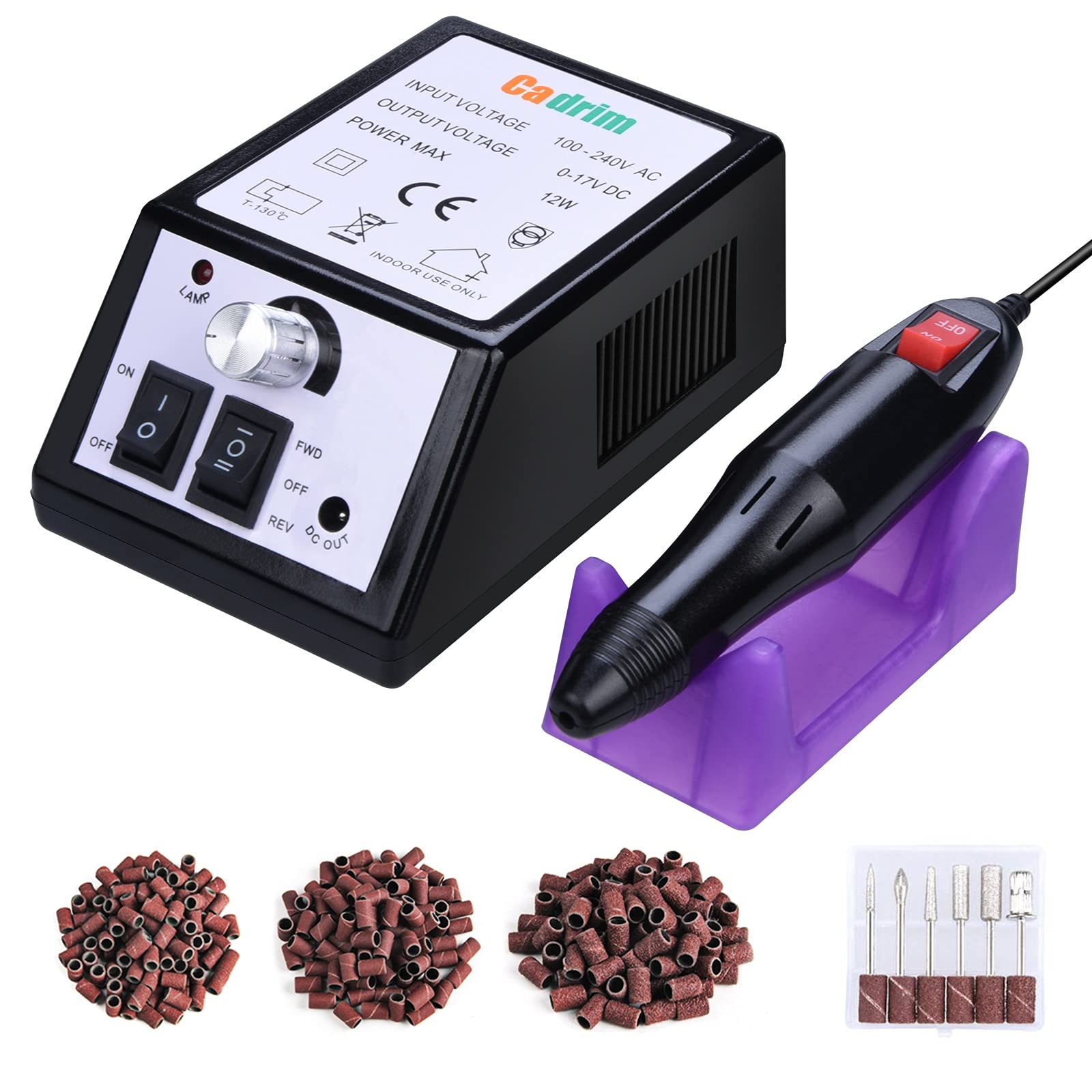 Nail Art Tools Electric Nail Drill Machine Pedicure Manicure Drill Set  Milling Cutters Set Nail File Salon Polishing Tool