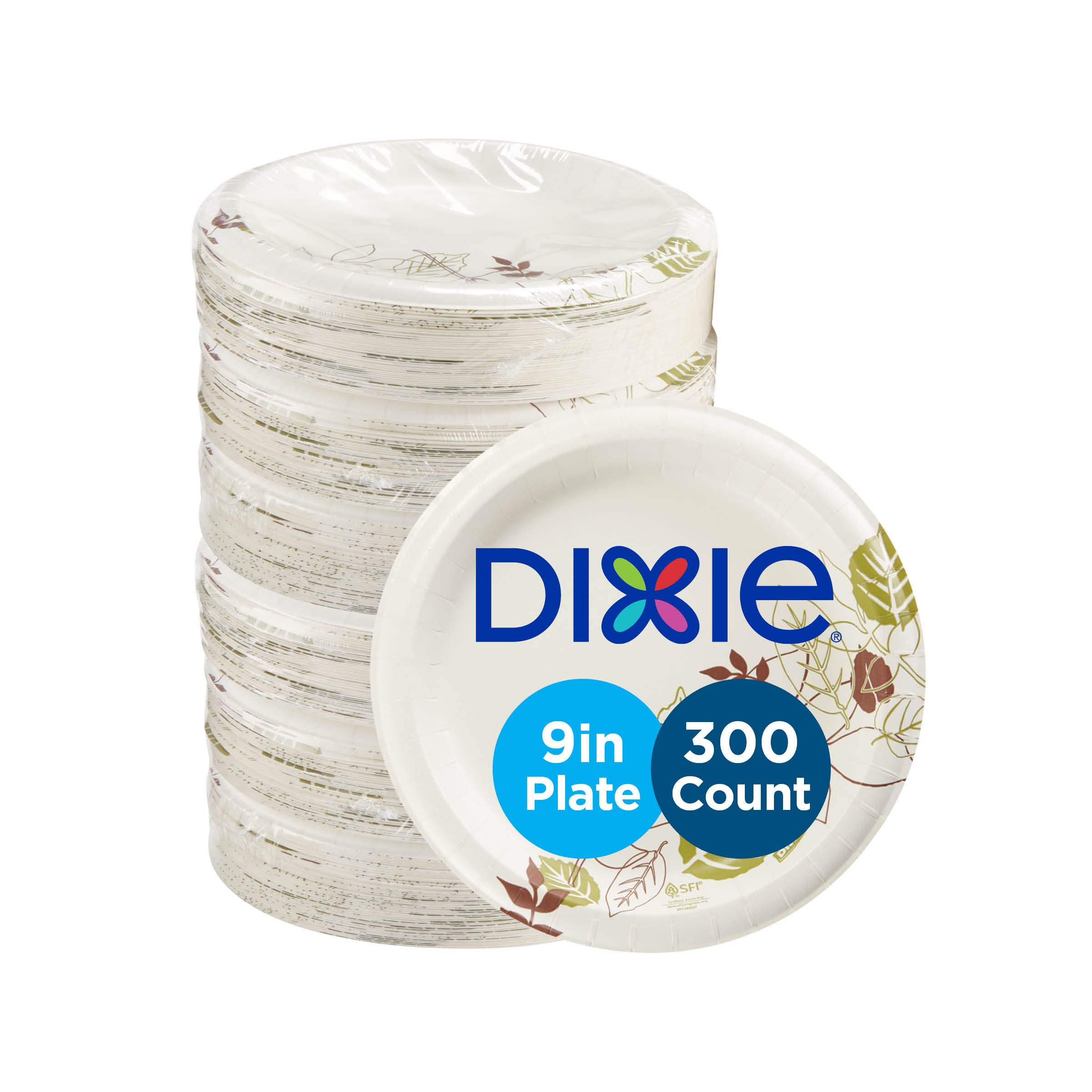 Georgia-Pacific Dixie 8.5 Medium-Weight Paper Plates by GP PRO Pathways  UX9P300 300 Count (50 Plates Per Pack 6 Sleeves Per Case)