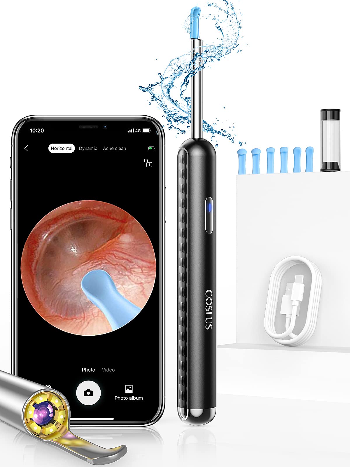 Smart Ear Wax Removal Cleaner Wireless Visual Endoscope Otoscope