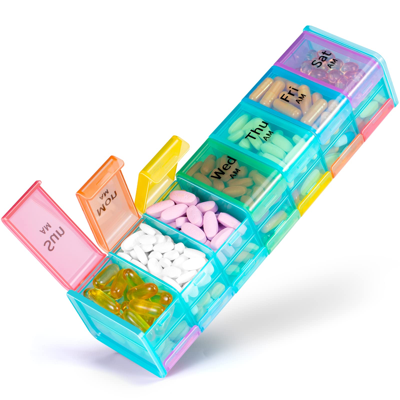 Extra Large Supplement Organizer, Betife Travel Weekly Pill