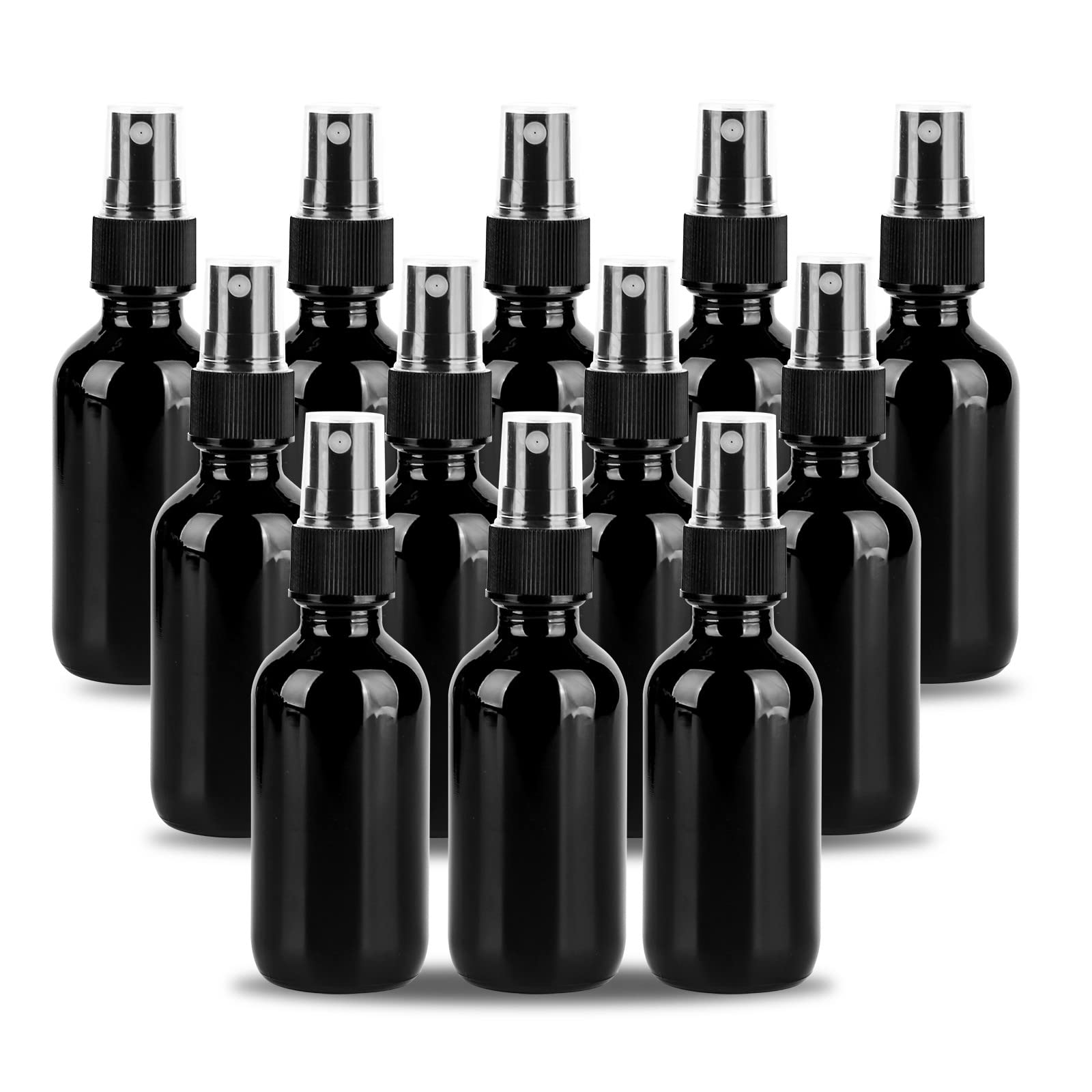 YONKAN 2oz Glass Spray Bottle Fine Mist Boston Glass Bottles with