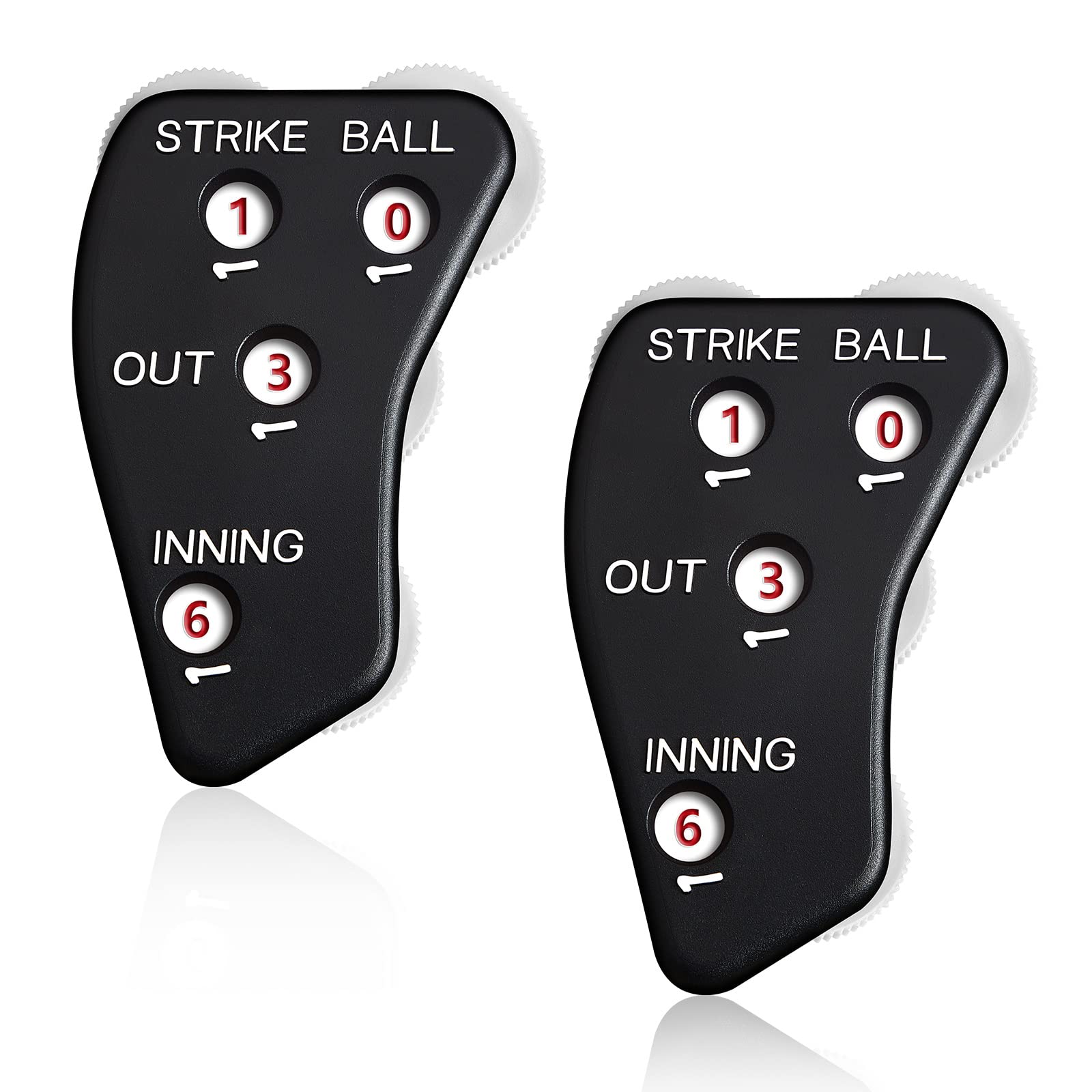 4 Wheel Umpire Indicator, Umpire Counter Clicker, Umpire Clicker Umpire  Gear, Baseball Clicker Outs Innings Balls and Strike Clicker for Softball