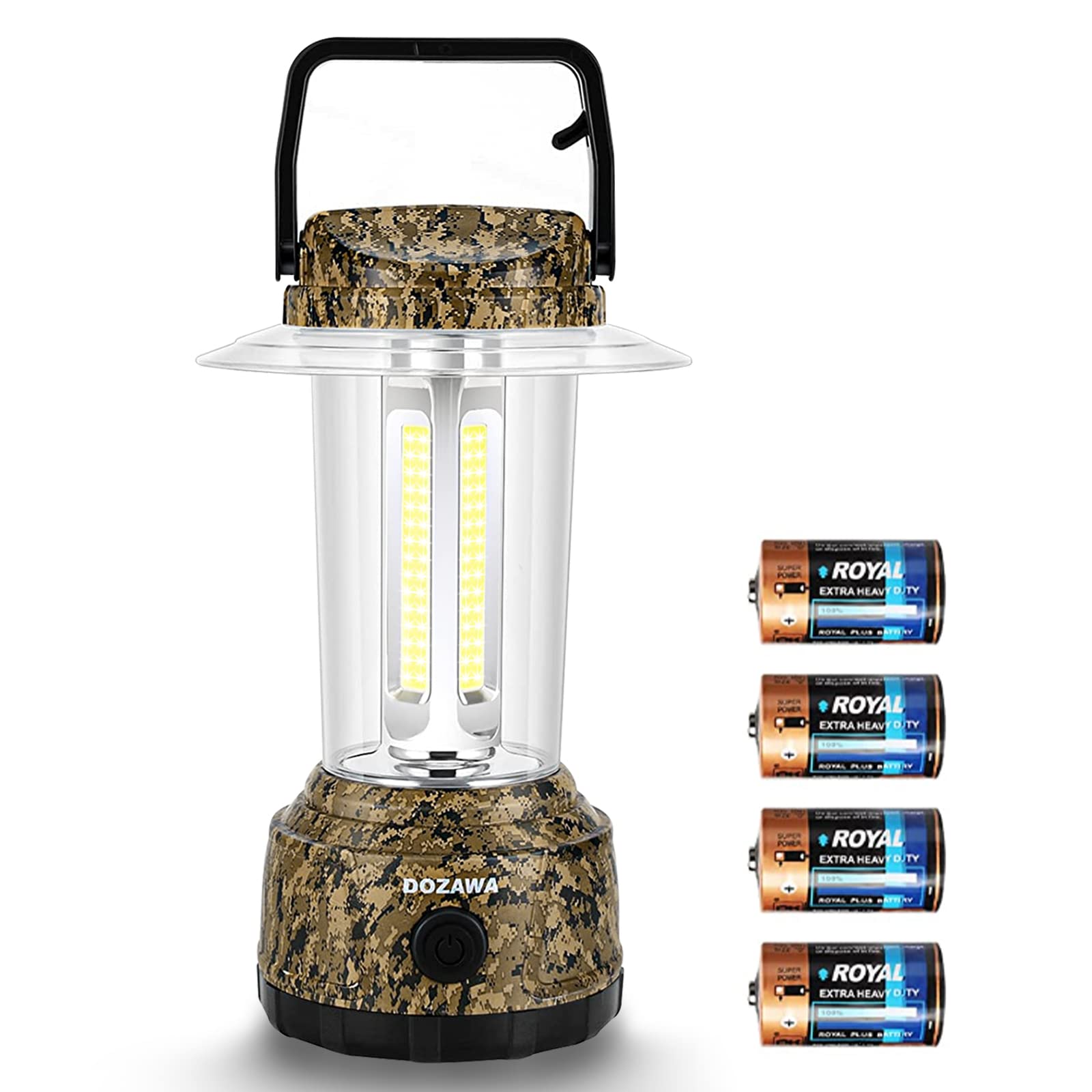 DOZAWA LED Camping Lantern, 2000LM Battery Powered Camping Lights, Super  Bright Emergency Light with Hook, 5