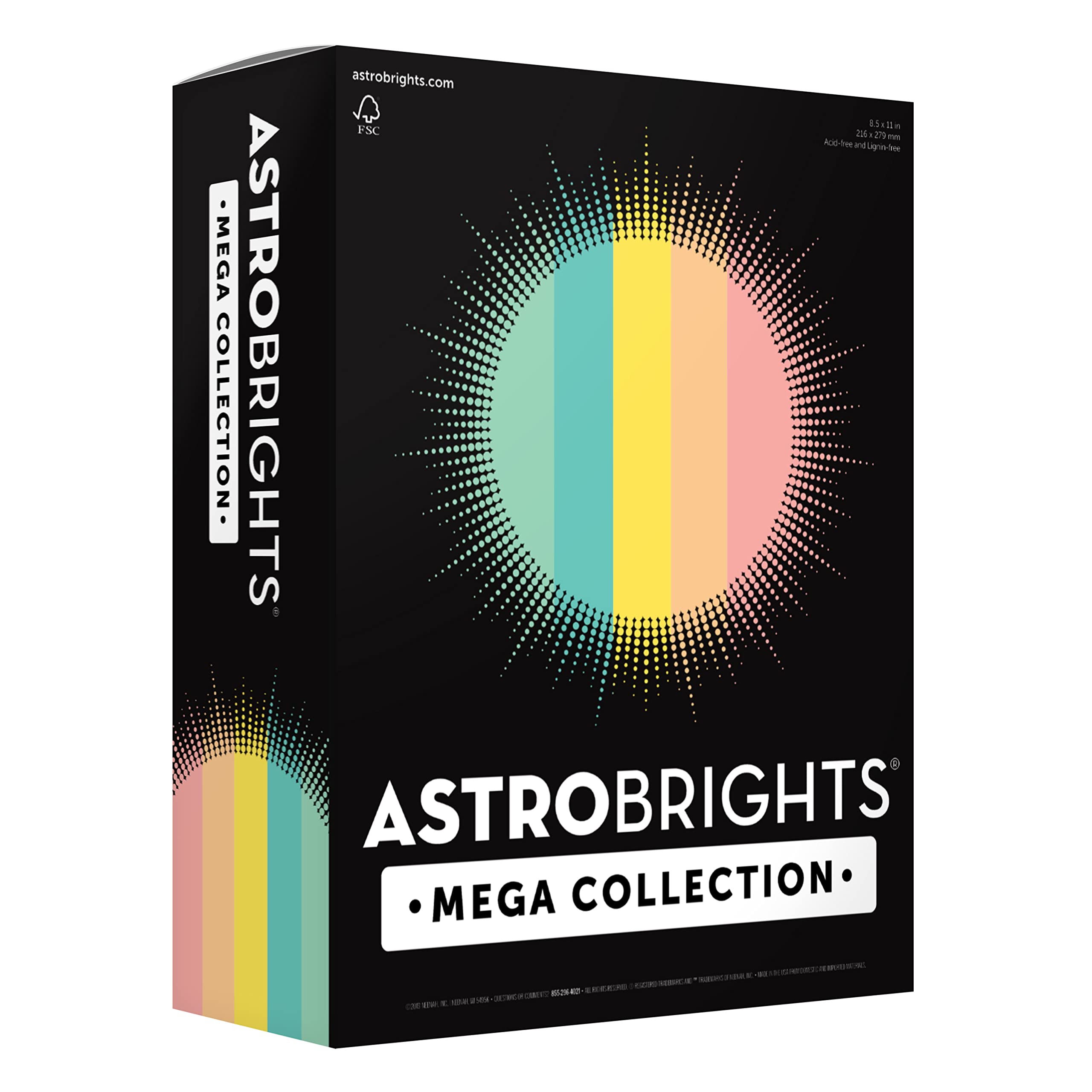Paper weight chart -  Astrobright  cardstock is 65#