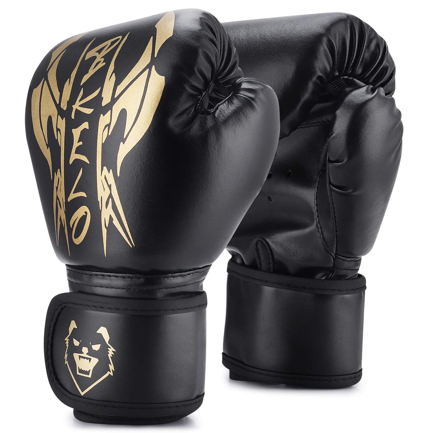 Boxing Gloves Military Edition Leather MMA UFC Muay Thai Kick Boxing K1  Karate Training Sparring Punching Gloves