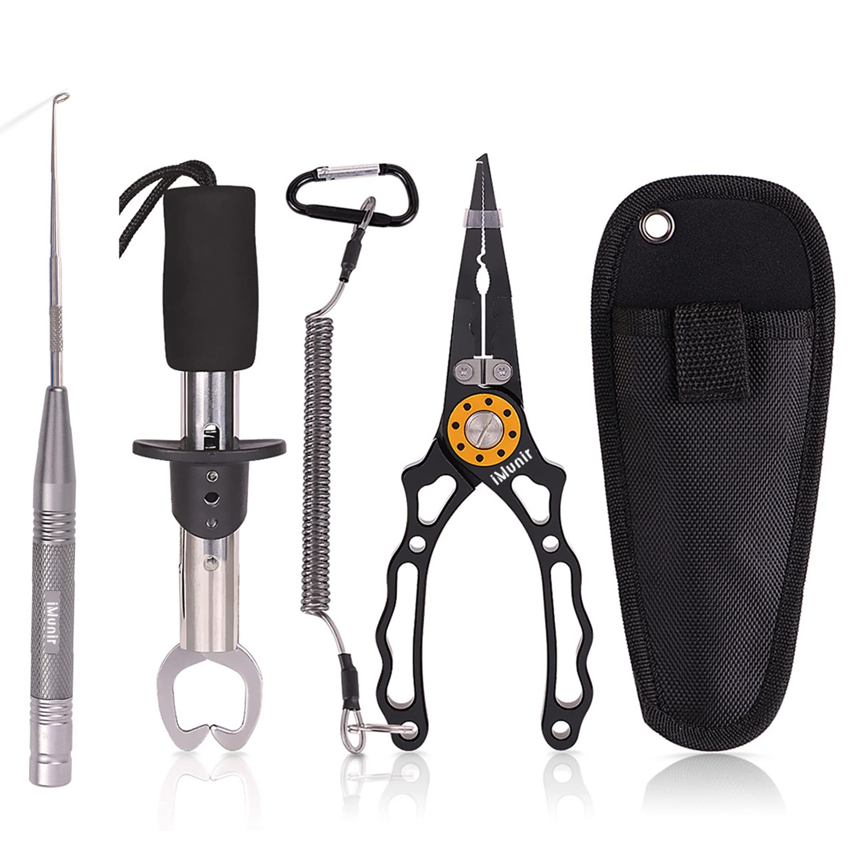 iMunir Fishing Pliers, Fish Lip Gripper, Muti-Function Fish Pliers