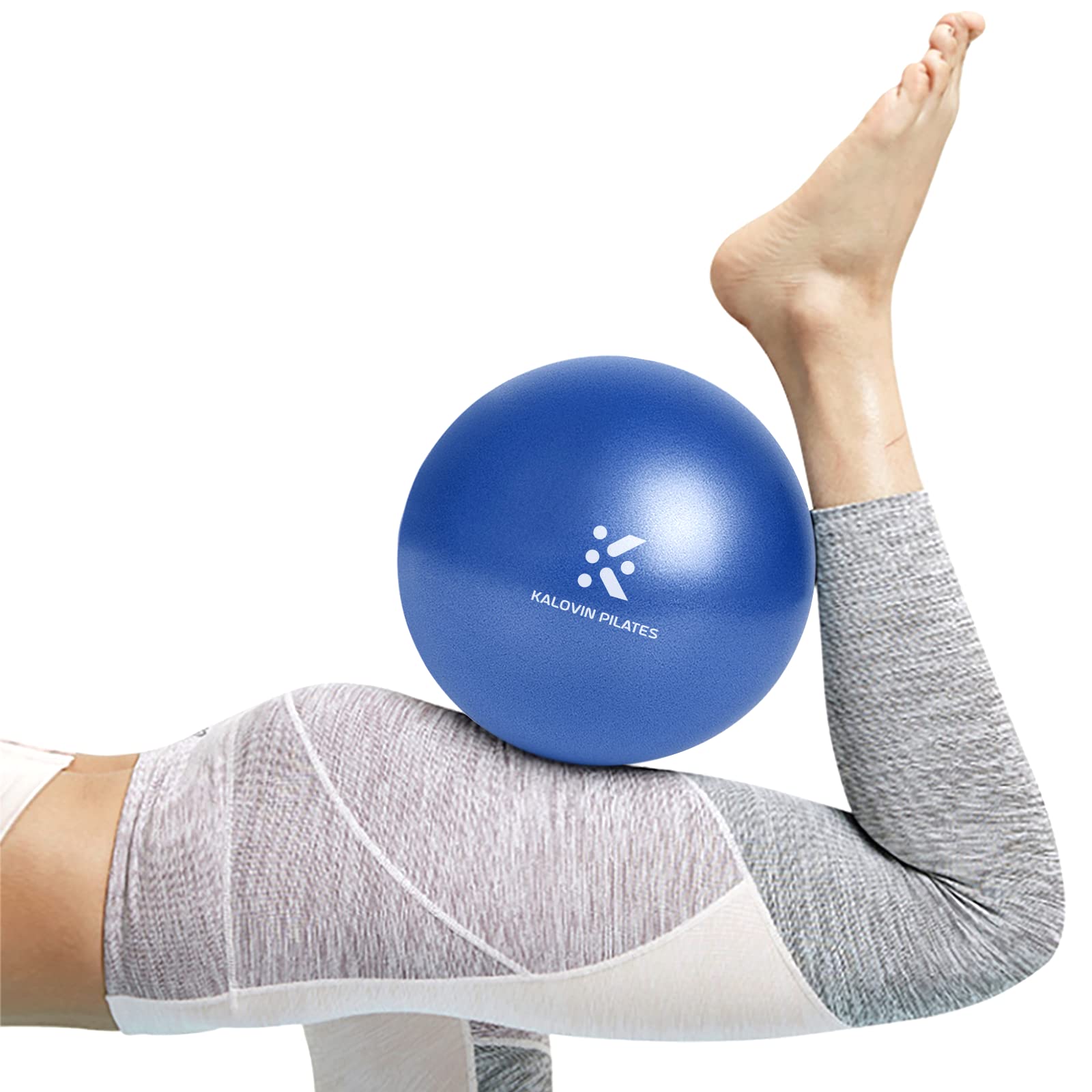Kalovin Pilates Ball, Mini Exercise Ball, 9 Inch Small Bender Ball with  Inflatable Straw for Yoga