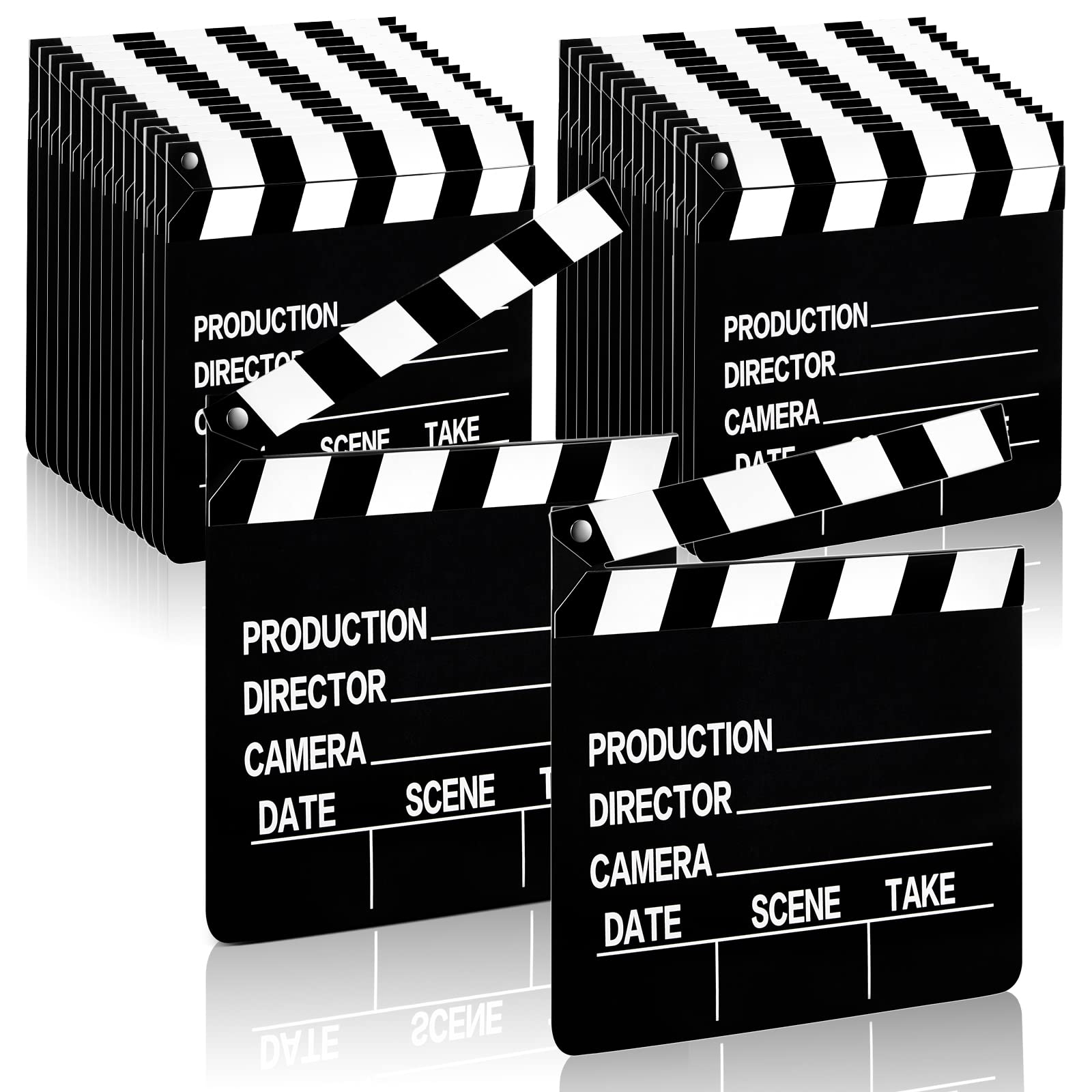 Movie Film Clap Board Halloween Party Props 7 x 8 Inch Cardboard