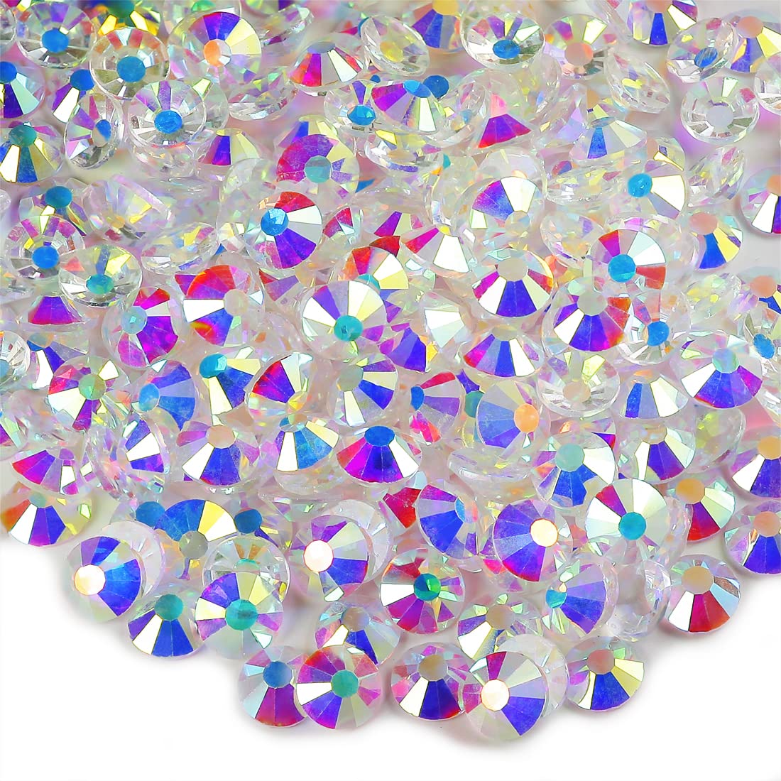 Genie Crystal 1440 PCS Clear Transparent Rhinestones SS20, 5mm Unfoiled  Flatback Glass Rhinestone for DIY Tumbler, Shoes, Wedding Dreass, Cup,  Makeup