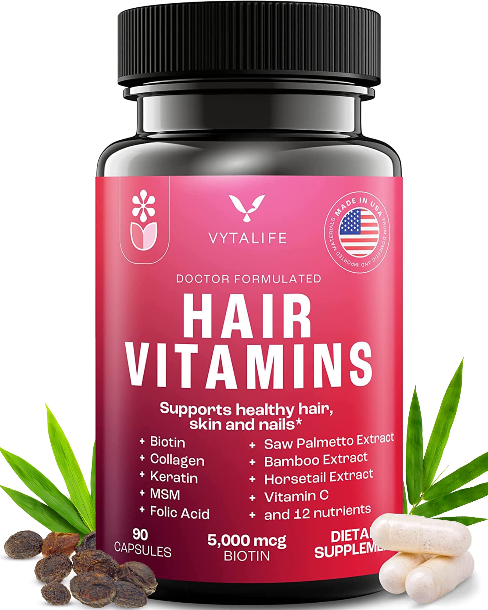 EVOLUTION_18 Beauty Hair and Nail Growth Capsules with Collagen, Biotin,  and Keratin, 20 Servings - Walmart.com
