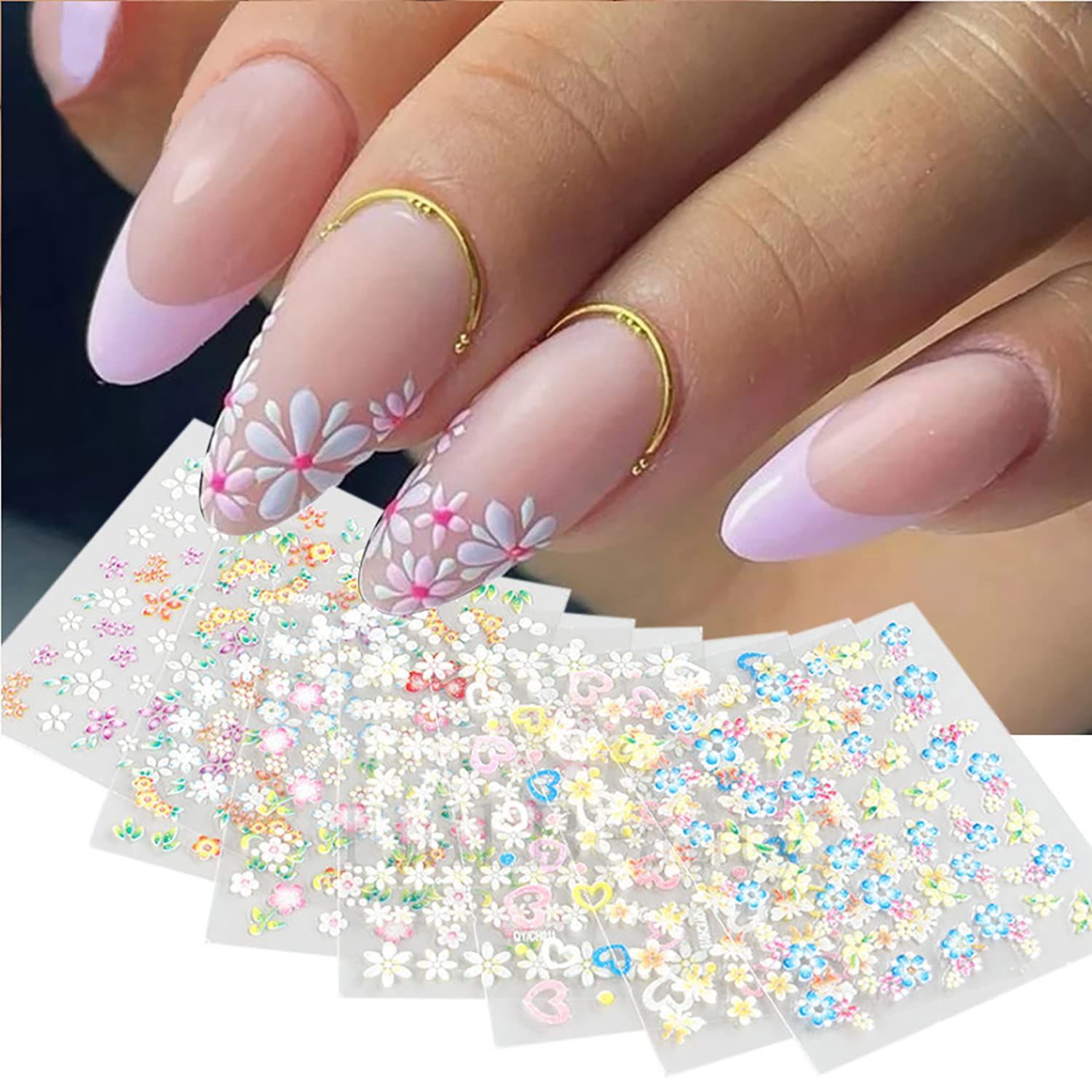 JTWEEN 3D Flower Nail Art Charms, 6 Grids 3D Acrylic Nail Flowers  Rhinestone Light White Cherry Blossom Acrylic Nail Art Supplies with Pearls  Manicure DIY Nail Decorations - Walmart.com