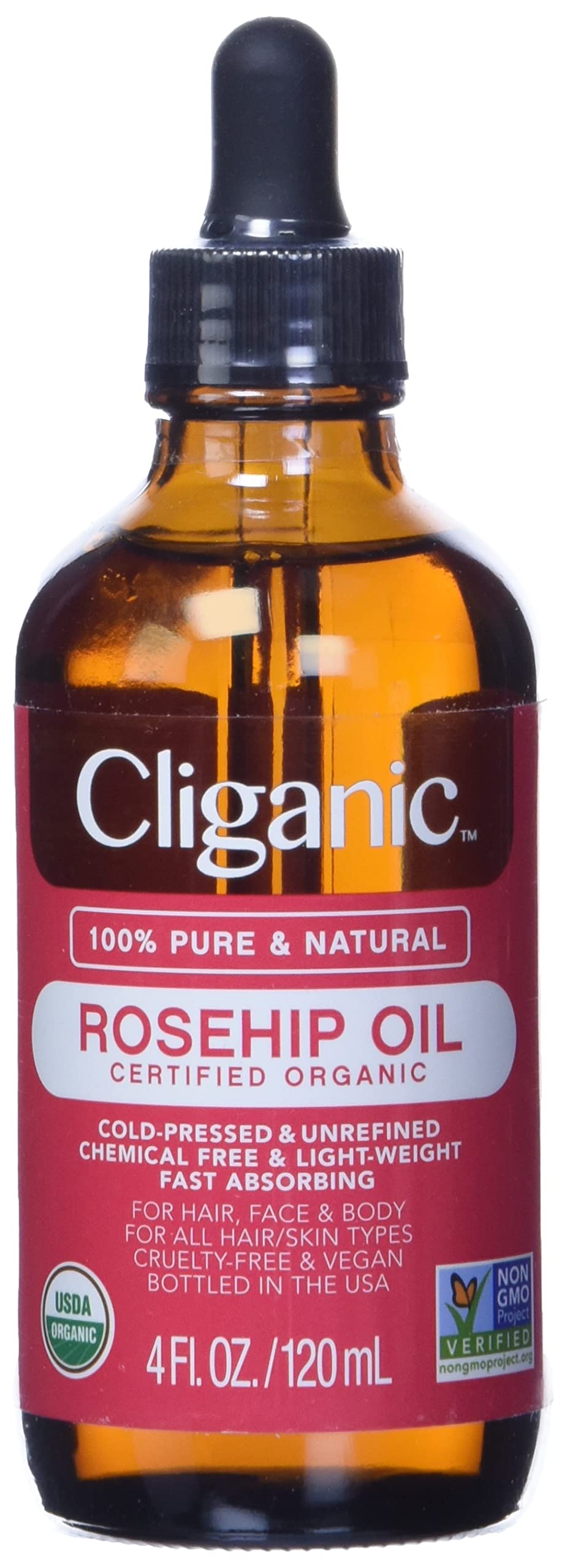 Cliganic 100% Pure & Natural Organic Rosehip Oil reviews in Face Oils -  ChickAdvisor