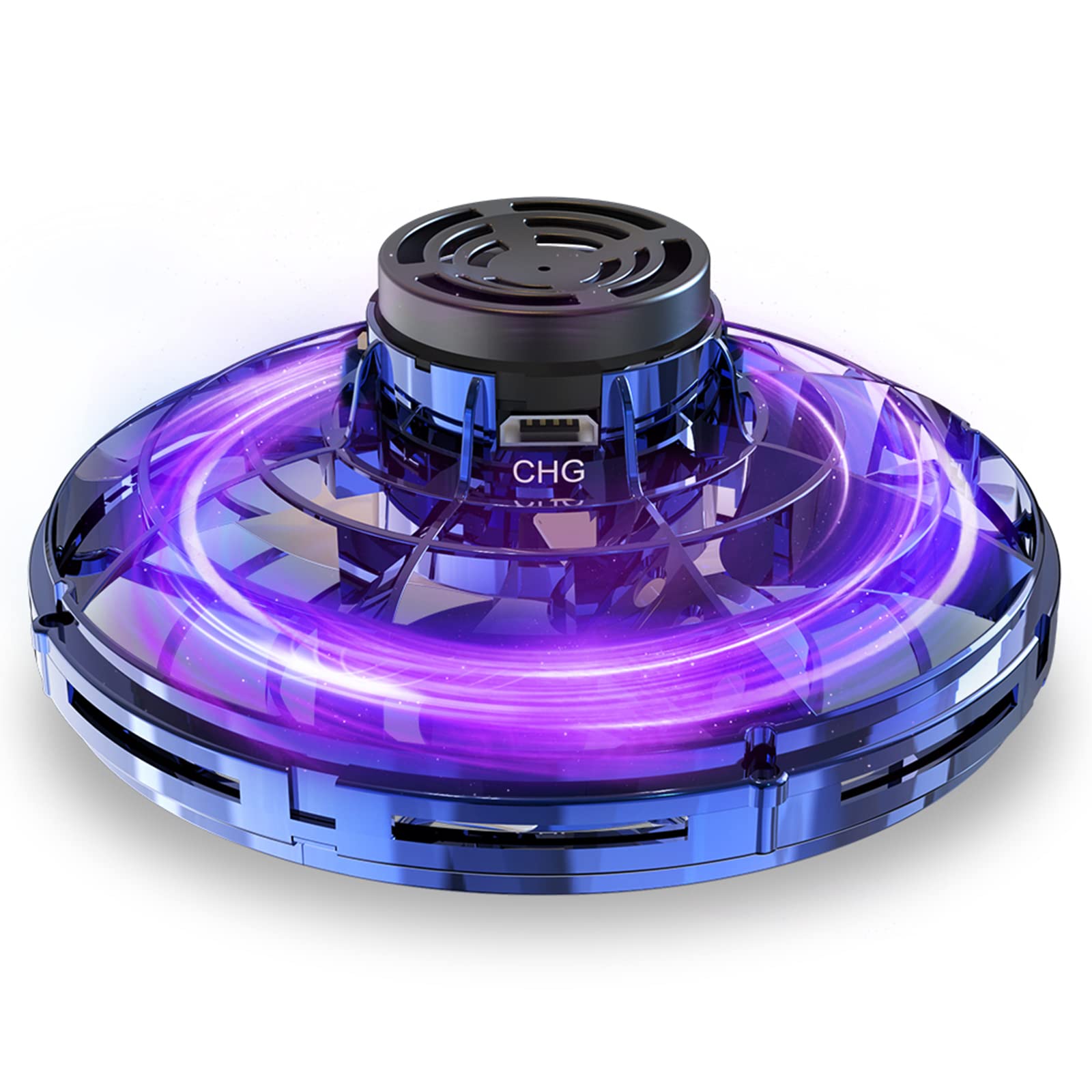 Flying Spinner Mini UFO Drone for Kids, Flying Fidget Spinner UFO Toy  Drone, Flying Orb Ball Hand Operated with 360 ° Rotating and LED Lights for