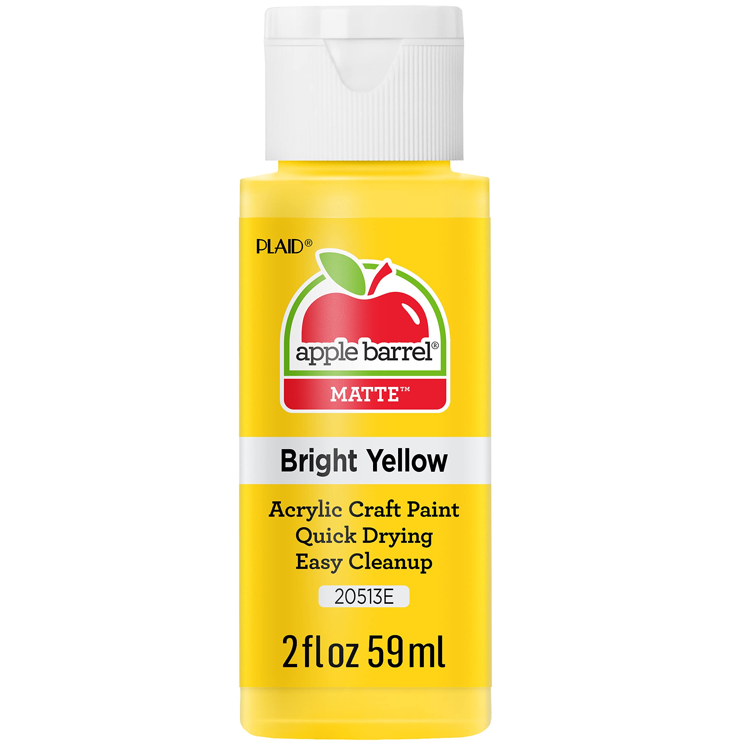 Apple Barrel Acrylic Paint in Assorted Colors (2 oz) 20513 Bright Yellow  Bright Yellow 1