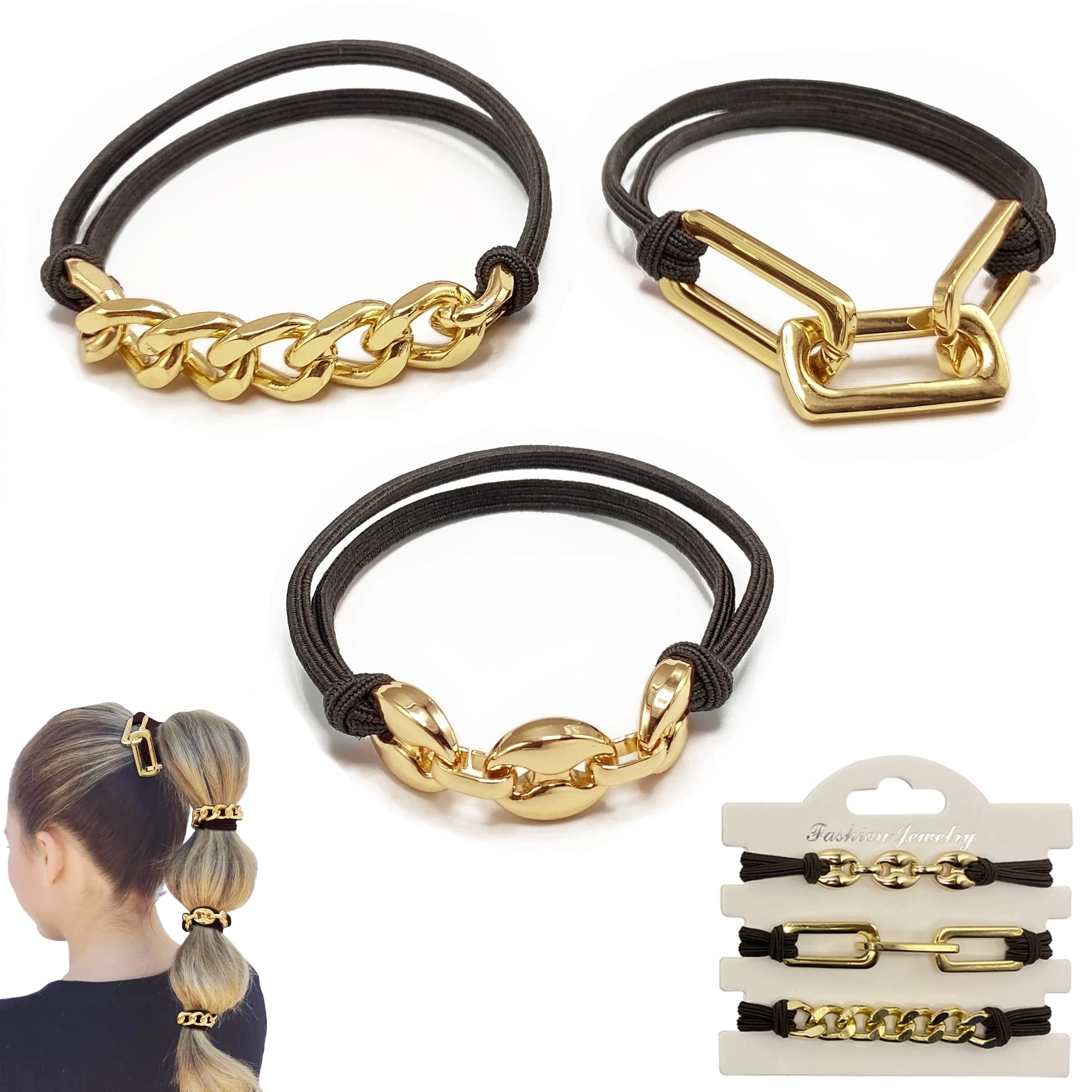 10pc 20pc Black Ponytail Holder Bracelet Hair Tie String Elastic With Pearl  Decoration - Etsy