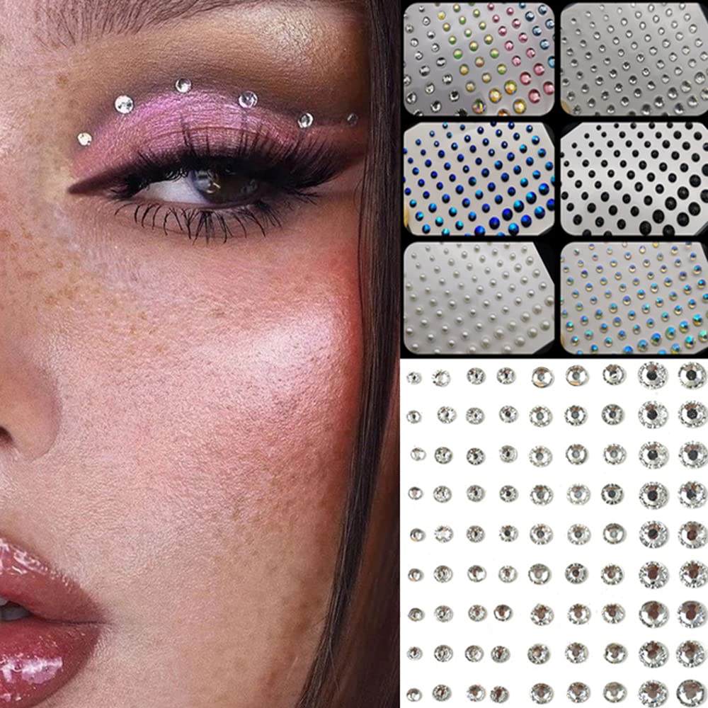 Frcolor Face Stickers Gems Eye Makeup Sticker Jewels Jewel Eyes Festival  Rhinestone Body Rhinestones Diamond Jewelry Adhesive